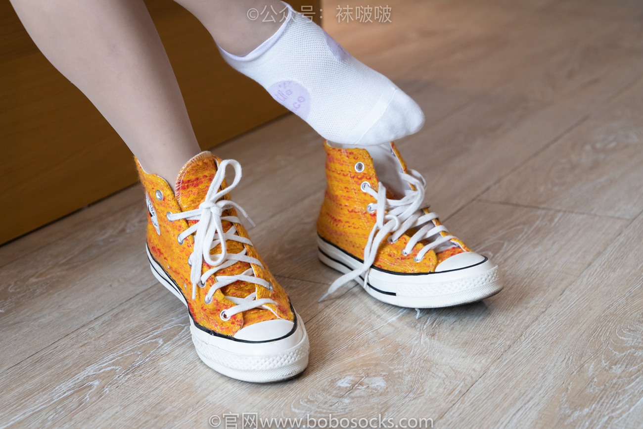 图片[26]-[BoBoSocks袜啵啵]NO.008 涵涵-帆布鞋、白色短棉袜、肉丝[139P] – 速更版-美库
