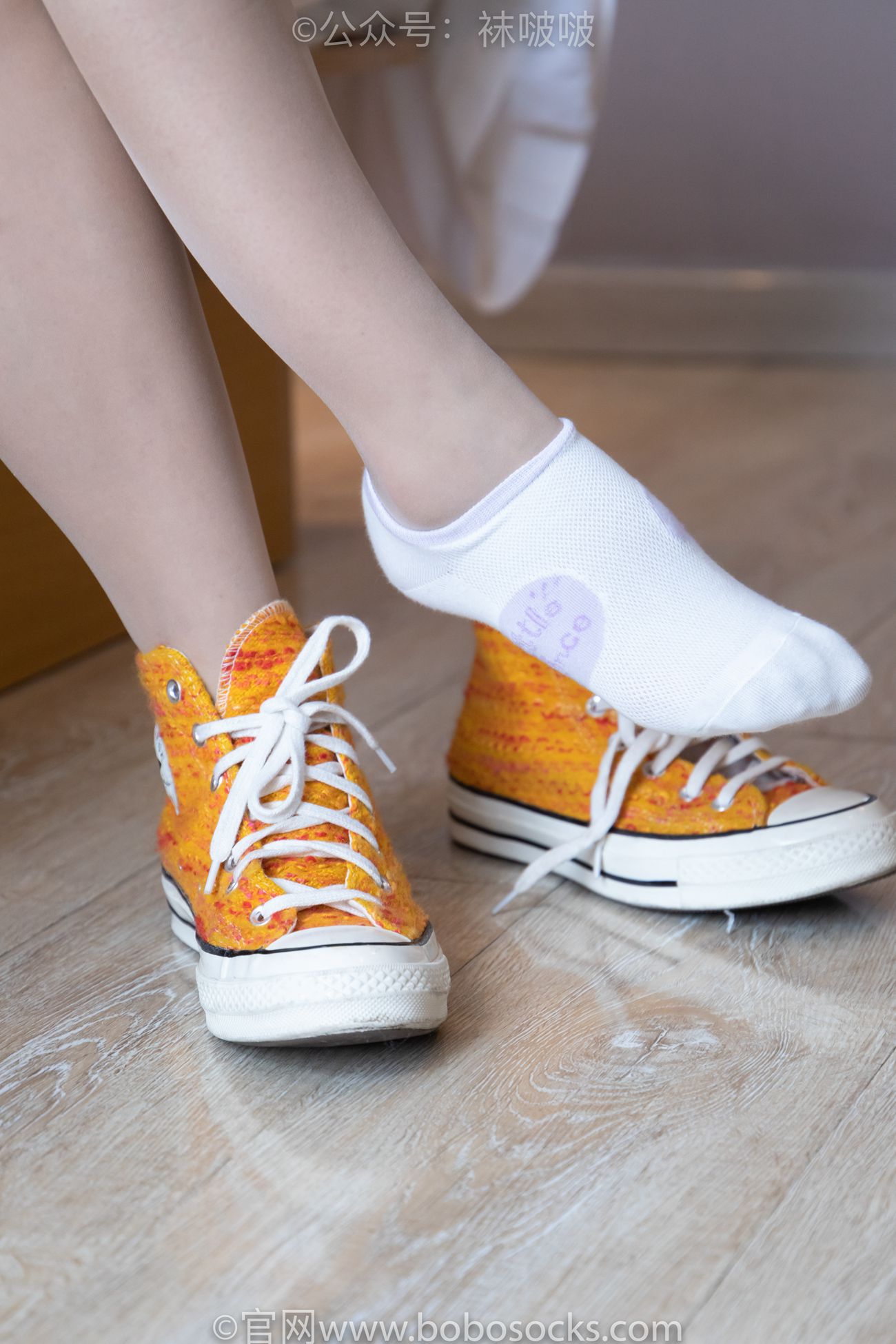 图片[27]-[BoBoSocks袜啵啵]NO.008 涵涵-帆布鞋、白色短棉袜、肉丝[139P] – 速更版-美库