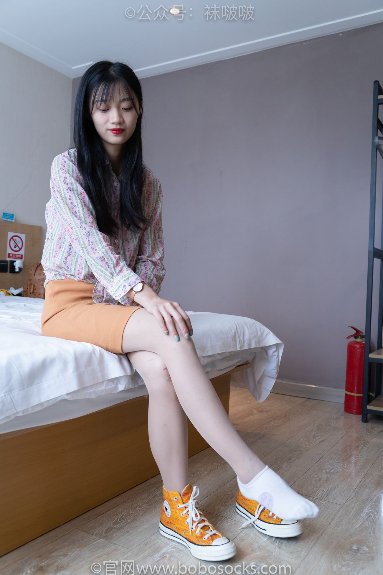 图片[34]-[BoBoSocks袜啵啵]NO.008 涵涵-帆布鞋、白色短棉袜、肉丝[139P] – 速更版-美库