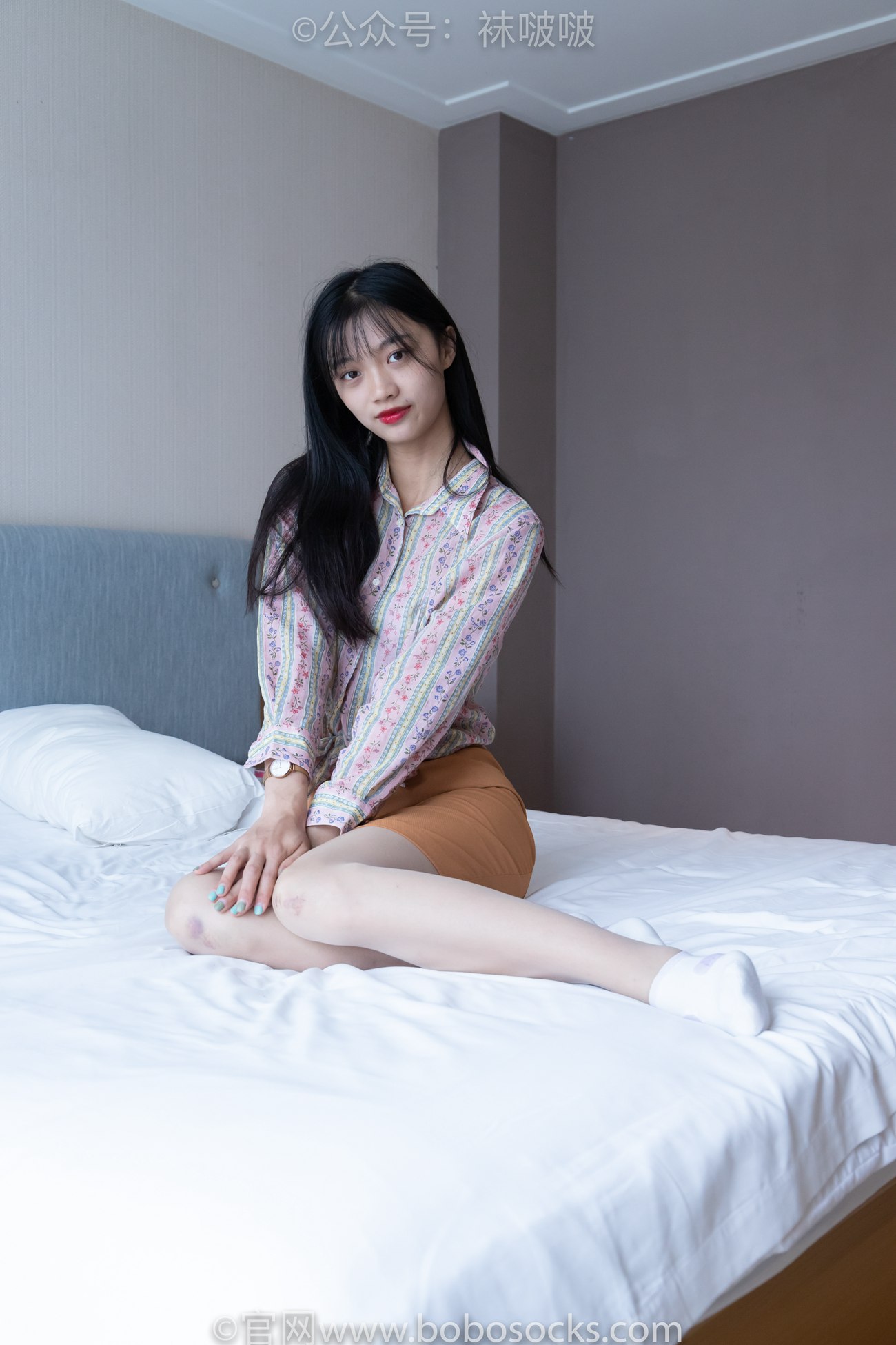 图片[44]-[BoBoSocks袜啵啵]NO.008 涵涵-帆布鞋、白色短棉袜、肉丝[139P] – 速更版-美库