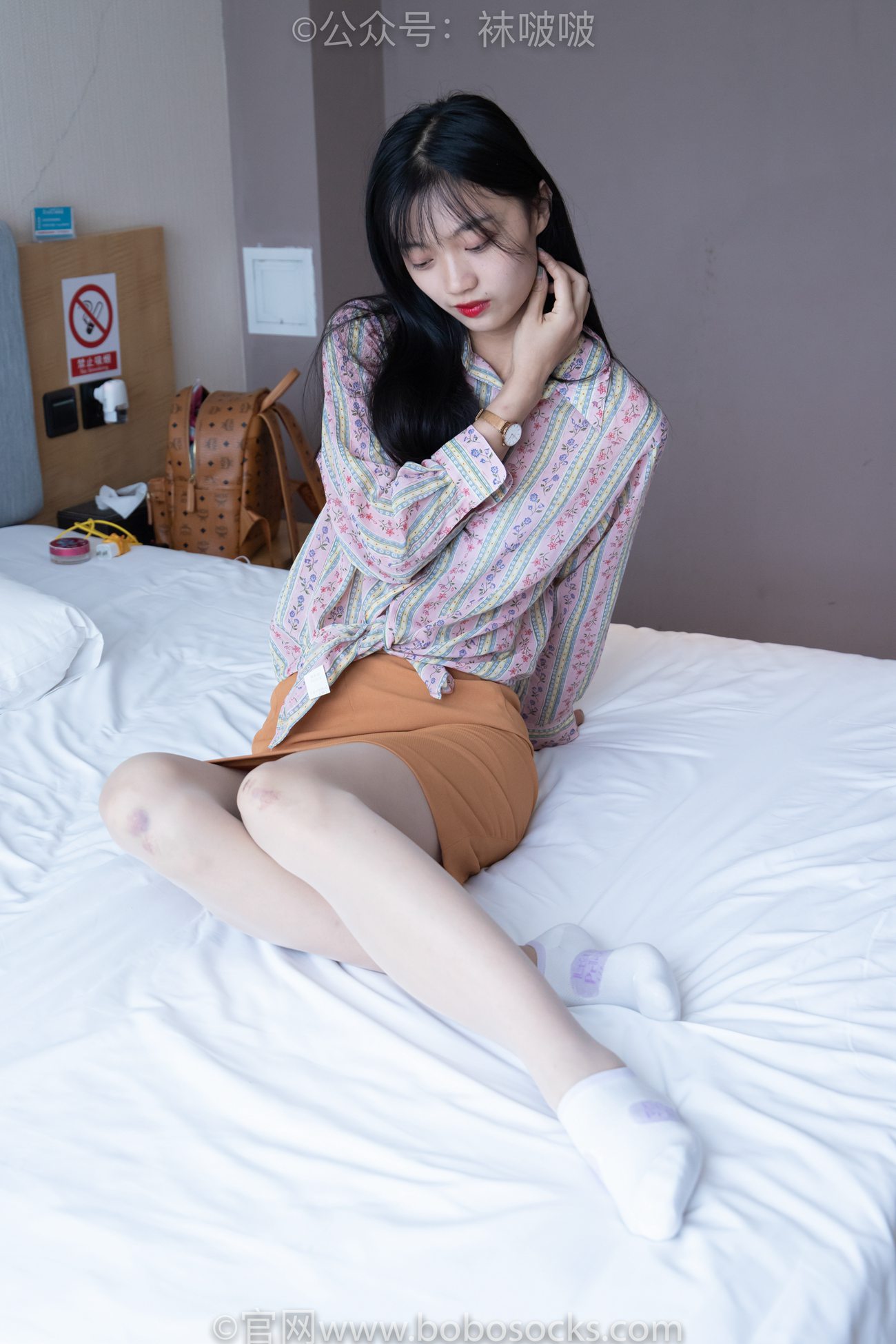 图片[46]-[BoBoSocks袜啵啵]NO.008 涵涵-帆布鞋、白色短棉袜、肉丝[139P] – 速更版-美库