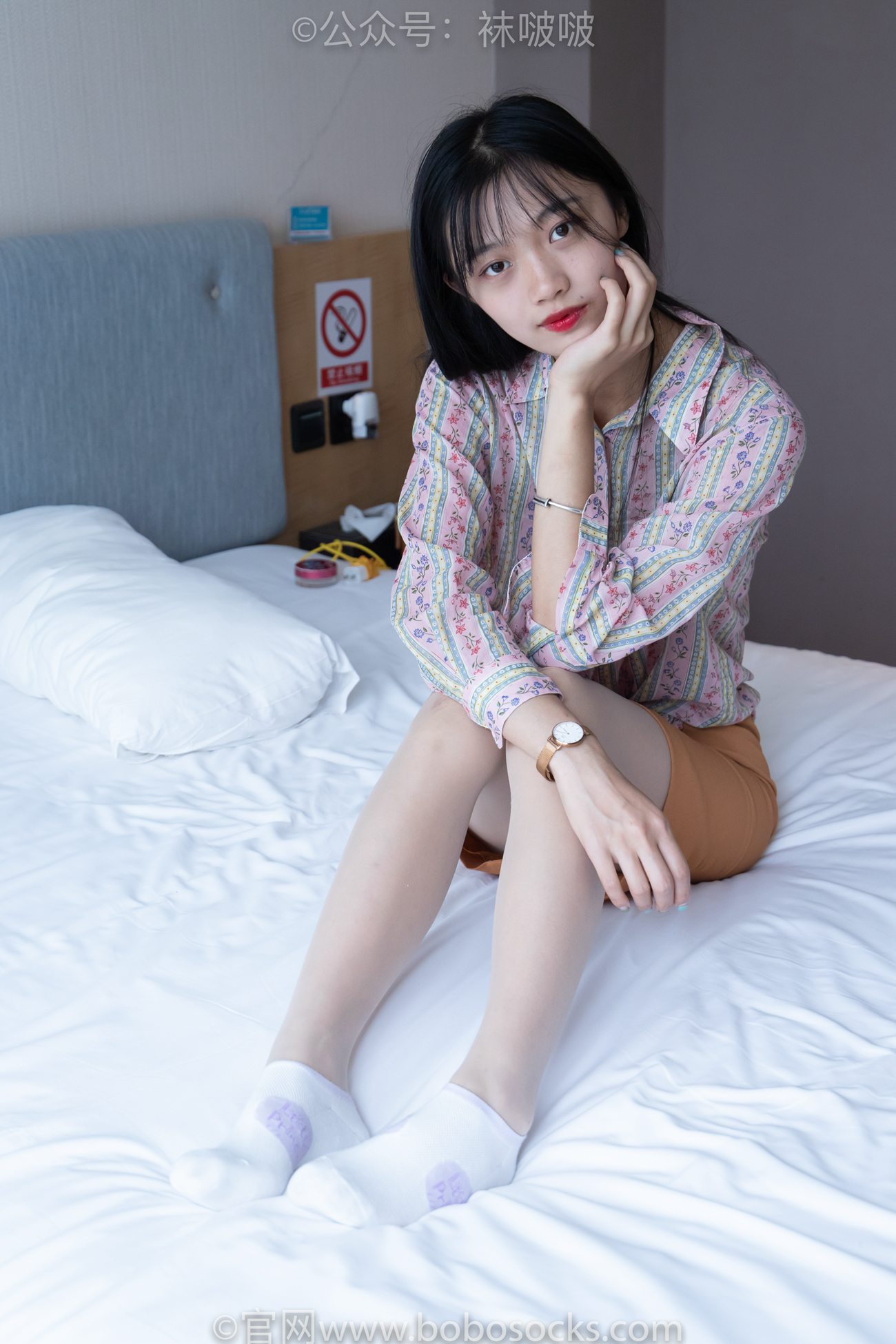 图片[65]-[BoBoSocks袜啵啵]NO.008 涵涵-帆布鞋、白色短棉袜、肉丝[139P] – 速更版-美库