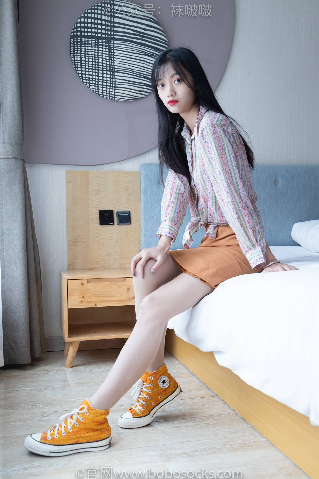 图片[139]-[BoBoSocks袜啵啵]NO.008 涵涵-帆布鞋、白色短棉袜、肉丝[139P] – 速更版-美库