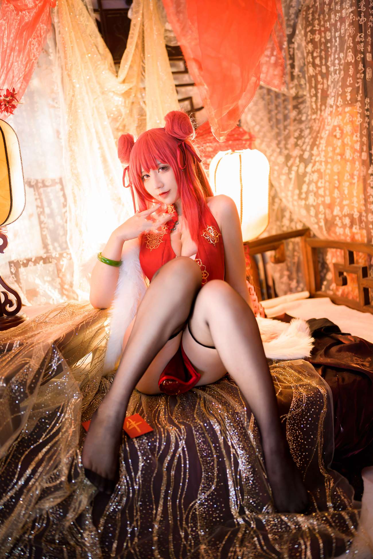 图片[15]-动漫博主九曲Jean – 碧蓝航线 加利索新春旗袍 [24P] – 速更版-美库