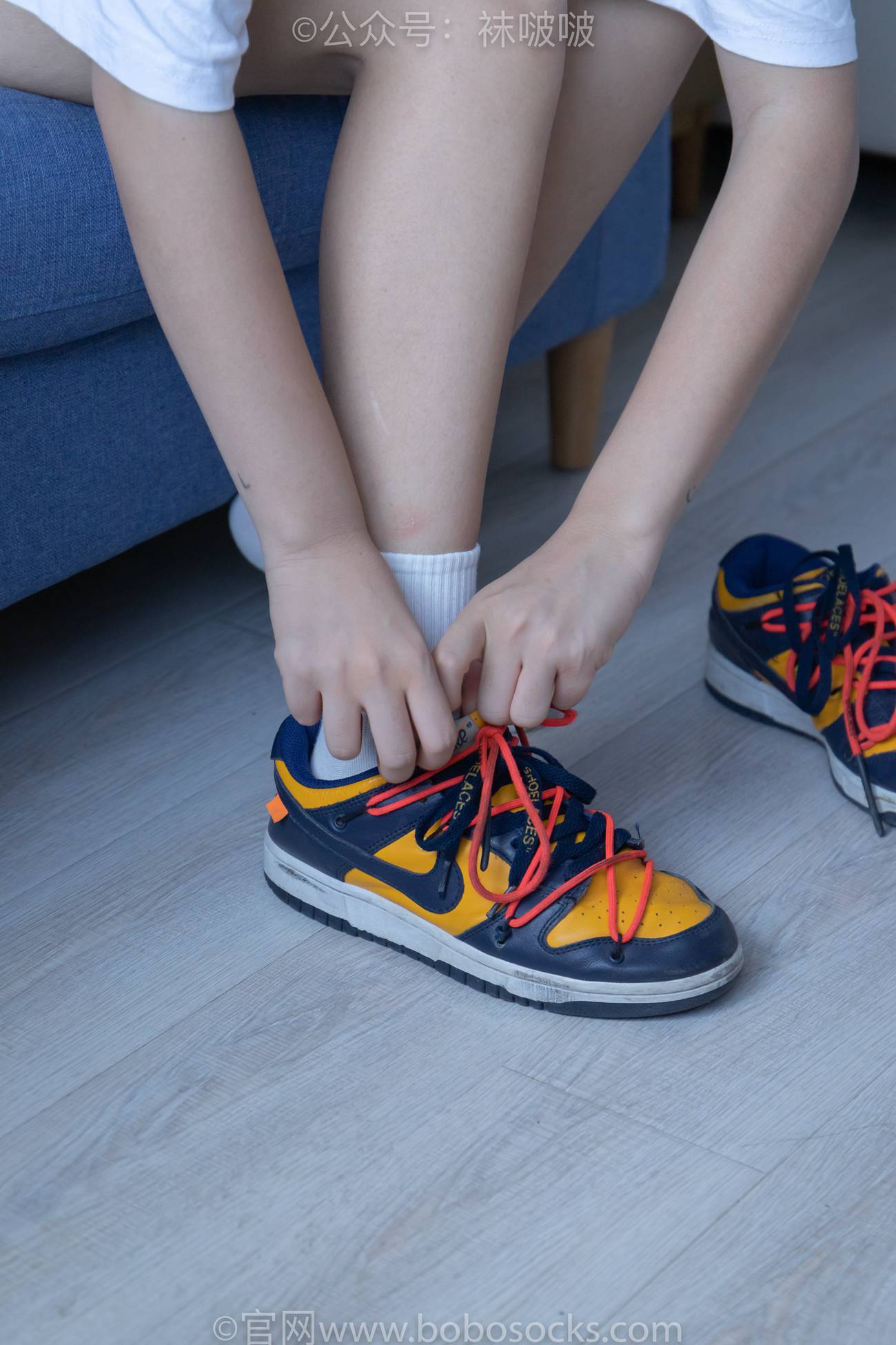 图片[124]-[BoBoSocks袜啵啵]NO.009 果冻-耐克板鞋、白棉袜、裸足[130P] – 速更版-美库