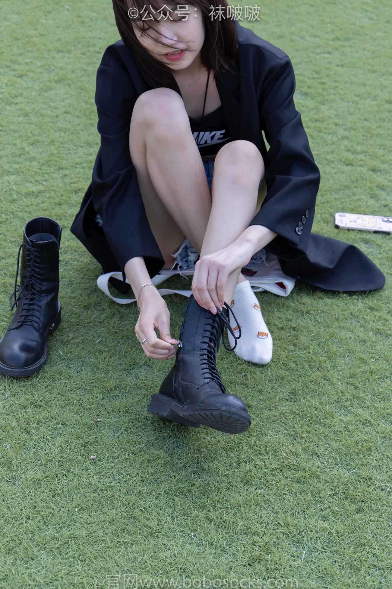 图片[44]-[BoBoSocks袜啵啵]NO.010 小甜豆-马丁靴、白色短棉袜、裸足[117P] – 速更版-美库