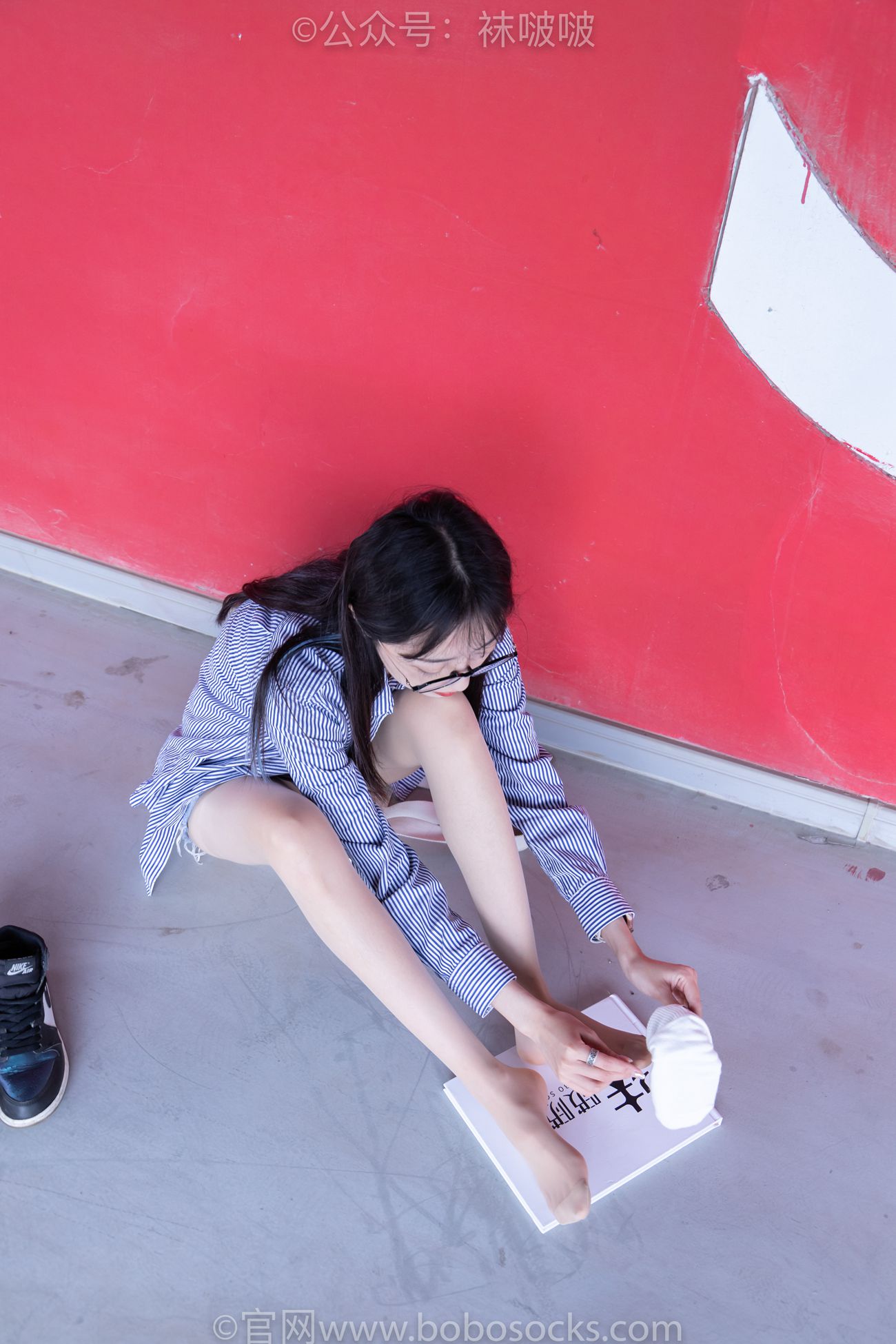 图片[111]-[BoBoSocks袜啵啵]NO.011 稚予-AJ、白色短棉袜、肉丝[139P] – 速更版-美库