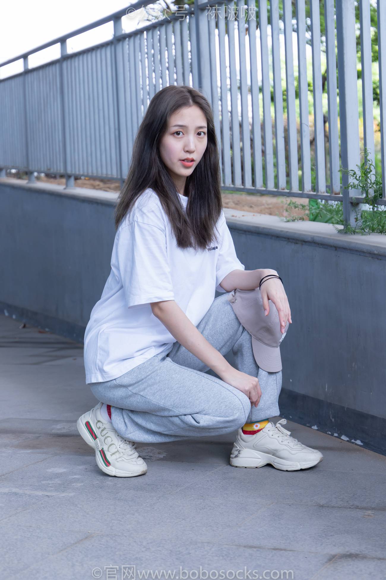 图片[10]-[BoBoSocks袜啵啵]NO.012 泡芙-运动鞋、白棉袜、裸足[132P] – 速更版-美库