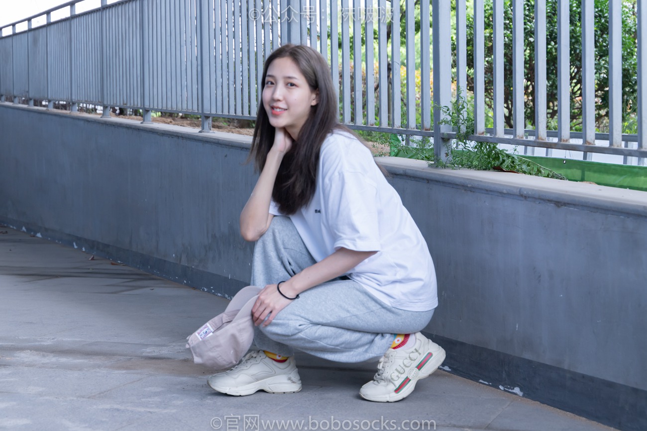 图片[14]-[BoBoSocks袜啵啵]NO.012 泡芙-运动鞋、白棉袜、裸足[132P] – 速更版-美库