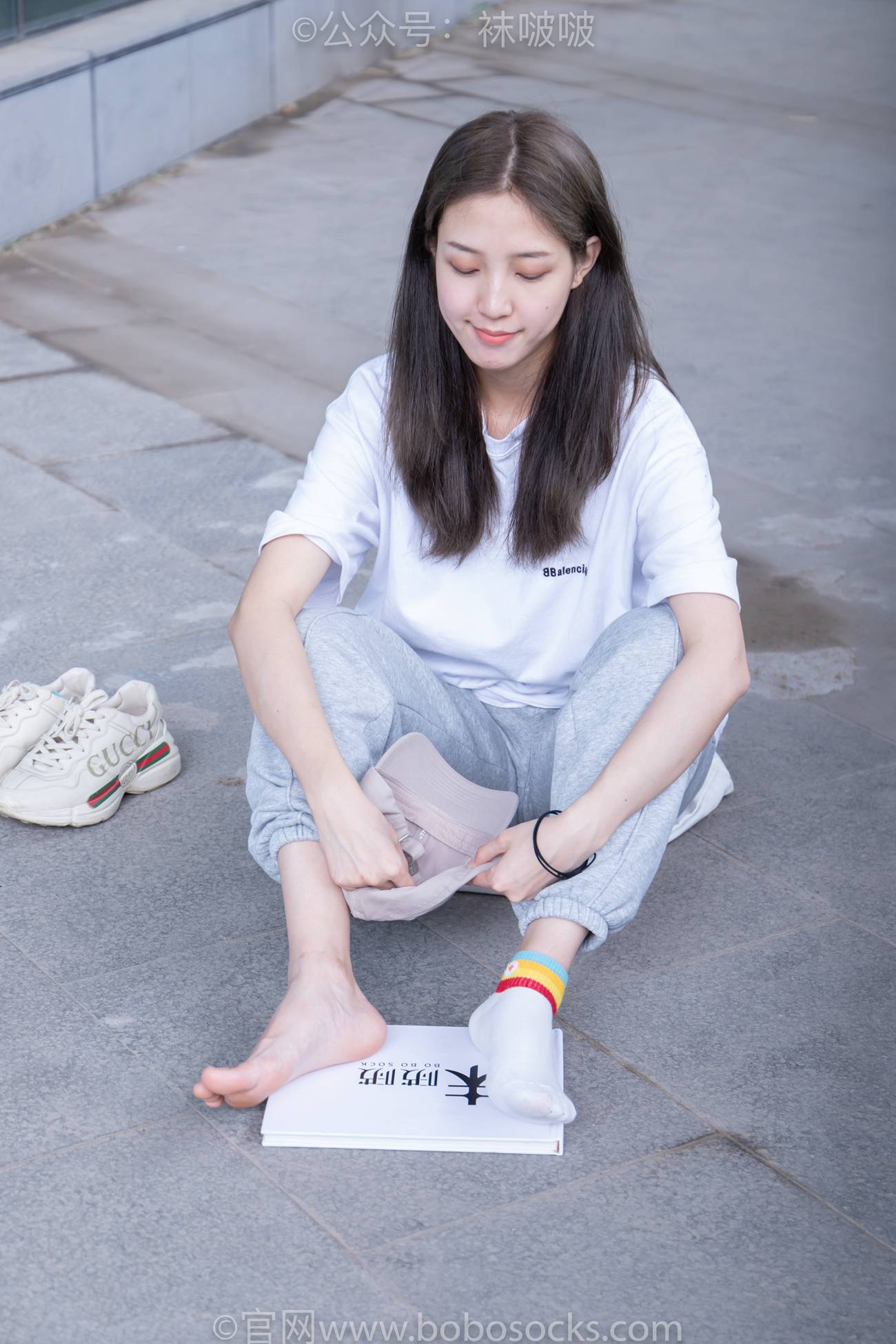 图片[97]-[BoBoSocks袜啵啵]NO.012 泡芙-运动鞋、白棉袜、裸足[132P] – 速更版-美库