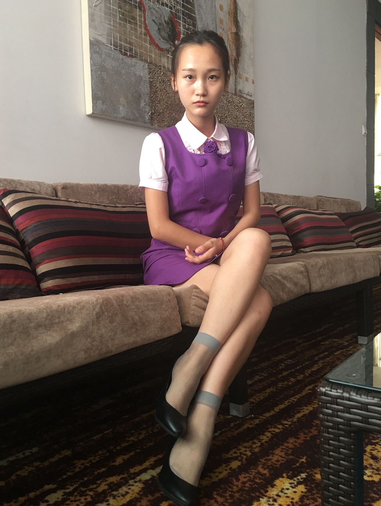 图片[13]-学妹校园寝室短丝系列014期 洁文[50P] – 速更版-美库