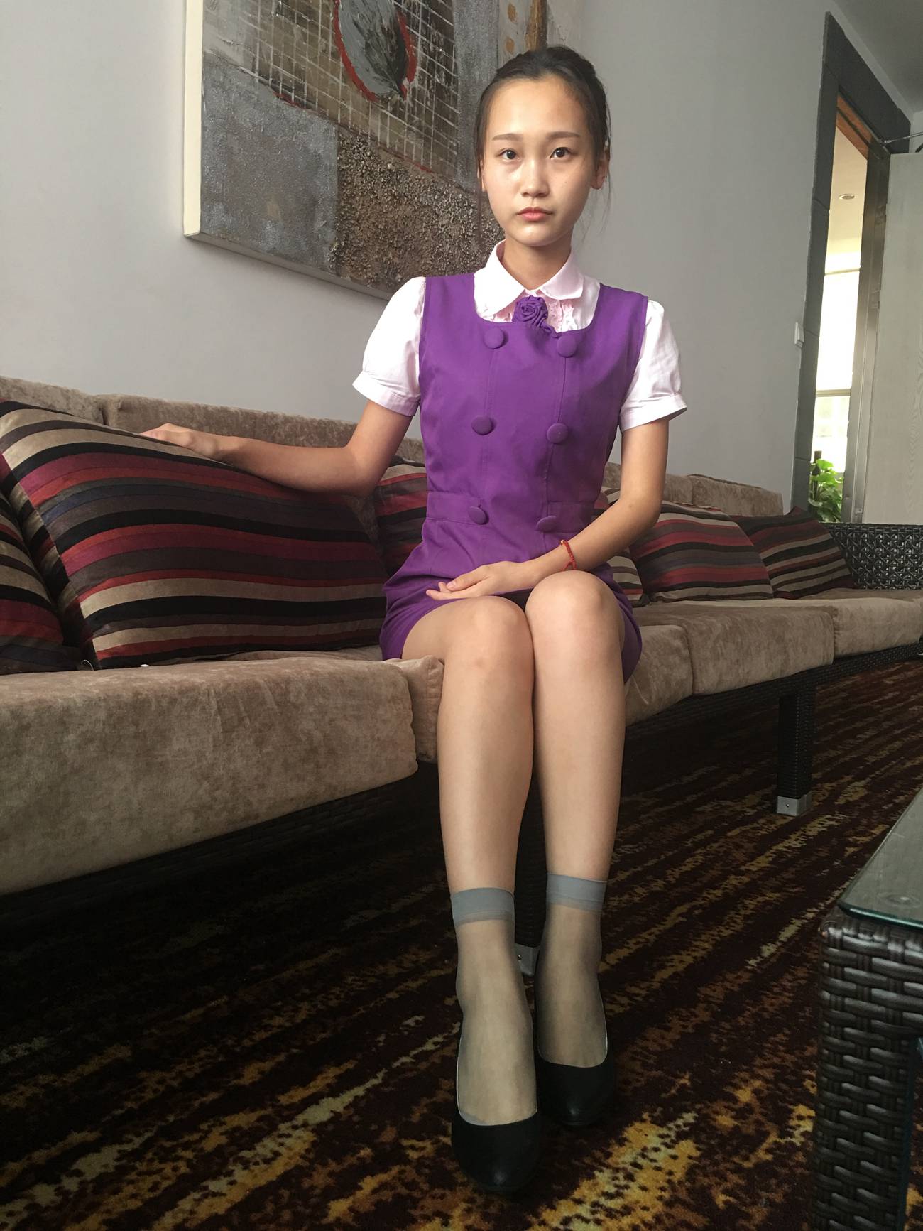 图片[27]-学妹校园寝室短丝系列014期 洁文[50P] – 速更版-美库