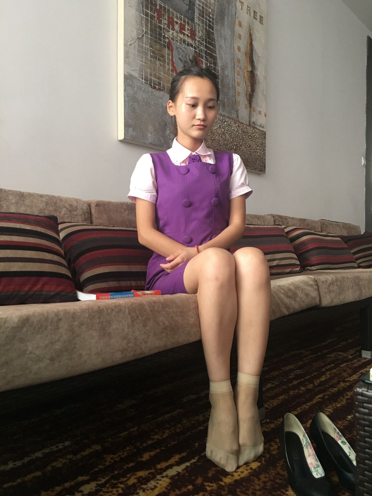 图片[28]-学妹校园寝室短丝系列014期 洁文[50P] – 速更版-美库