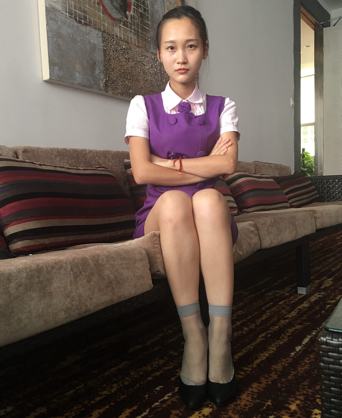 图片[29]-学妹校园寝室短丝系列014期 洁文[50P] – 速更版-美库