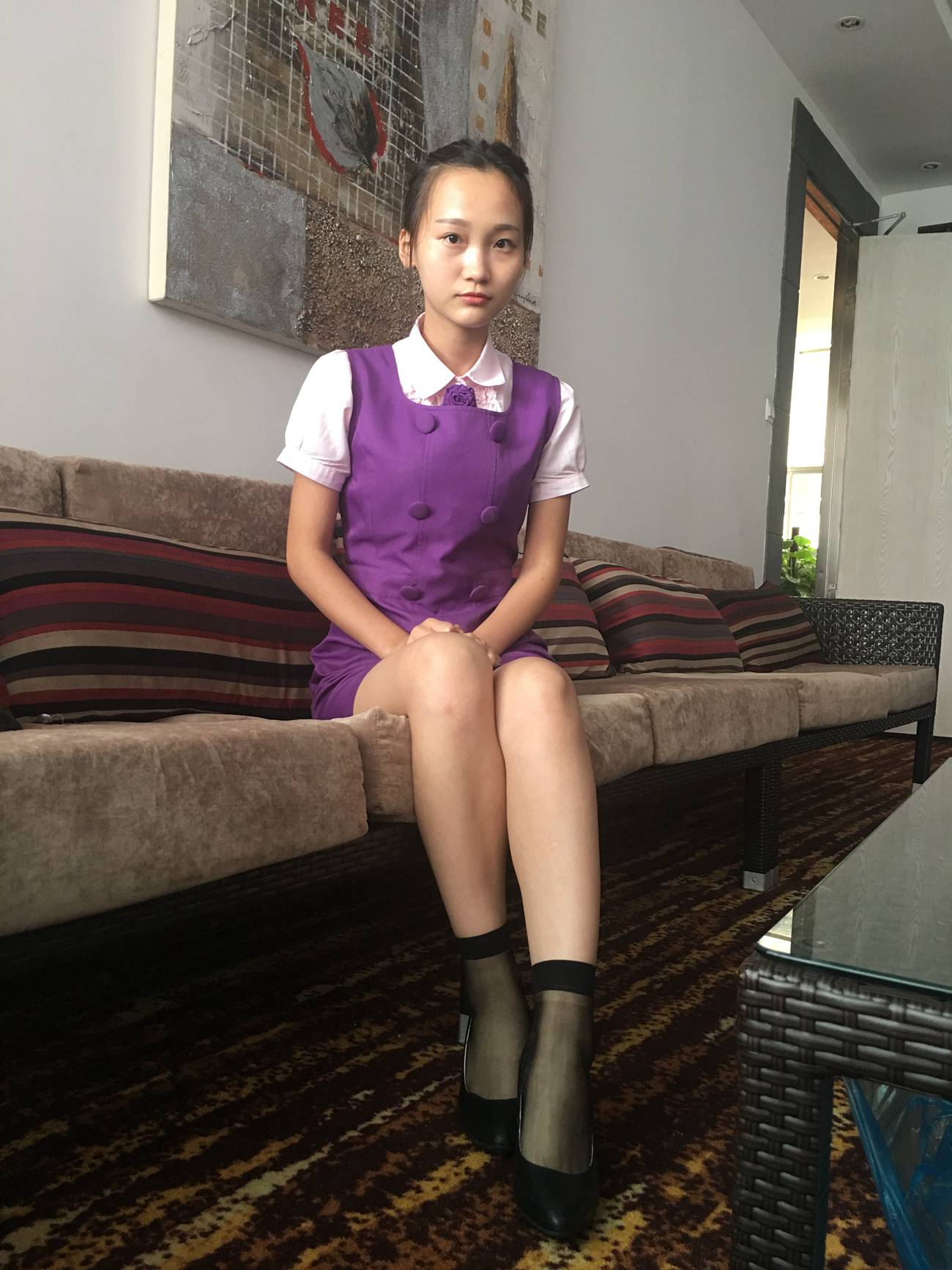 图片[33]-学妹校园寝室短丝系列014期 洁文[50P] – 速更版-美库