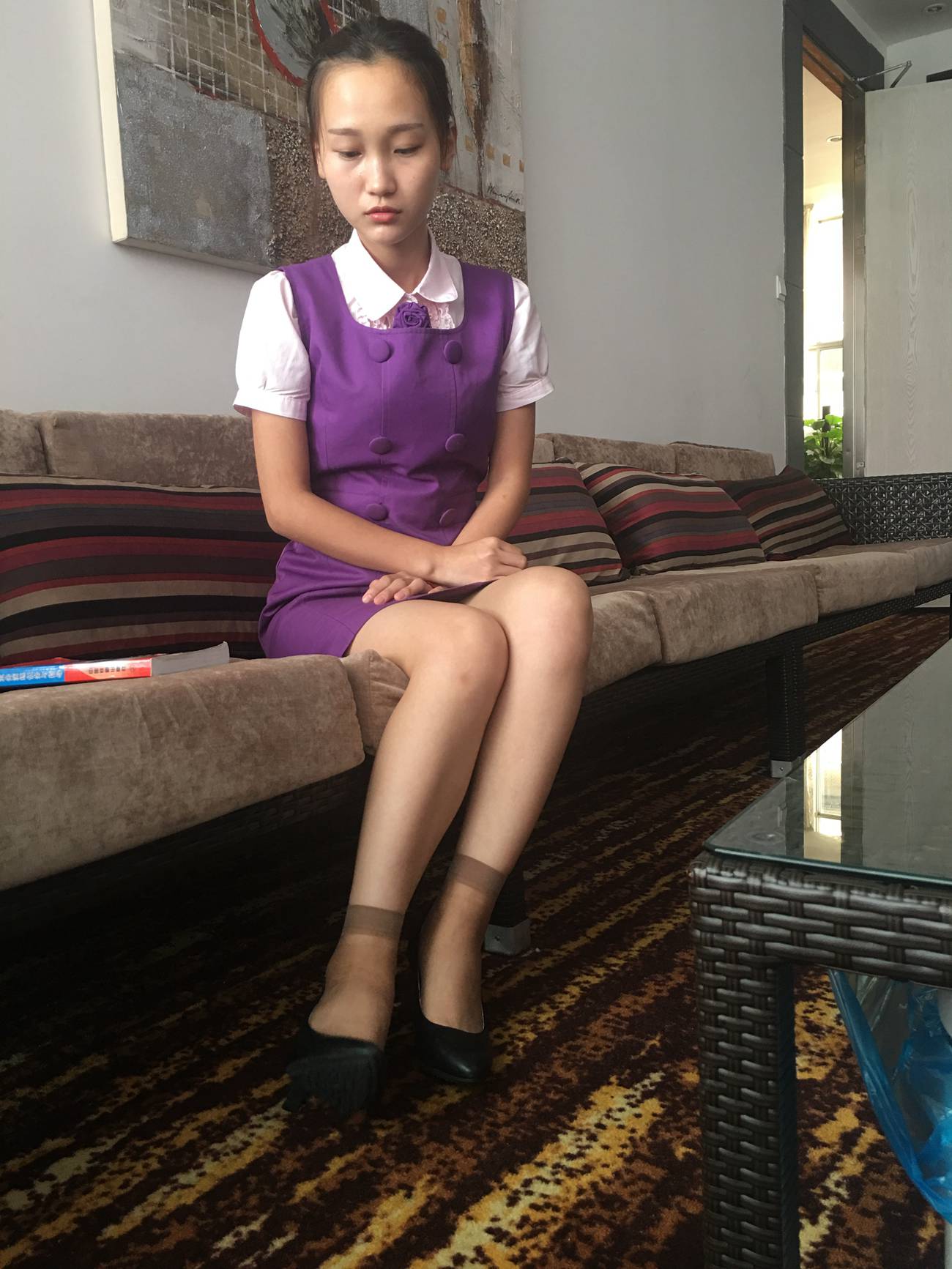 图片[34]-学妹校园寝室短丝系列014期 洁文[50P] – 速更版-美库