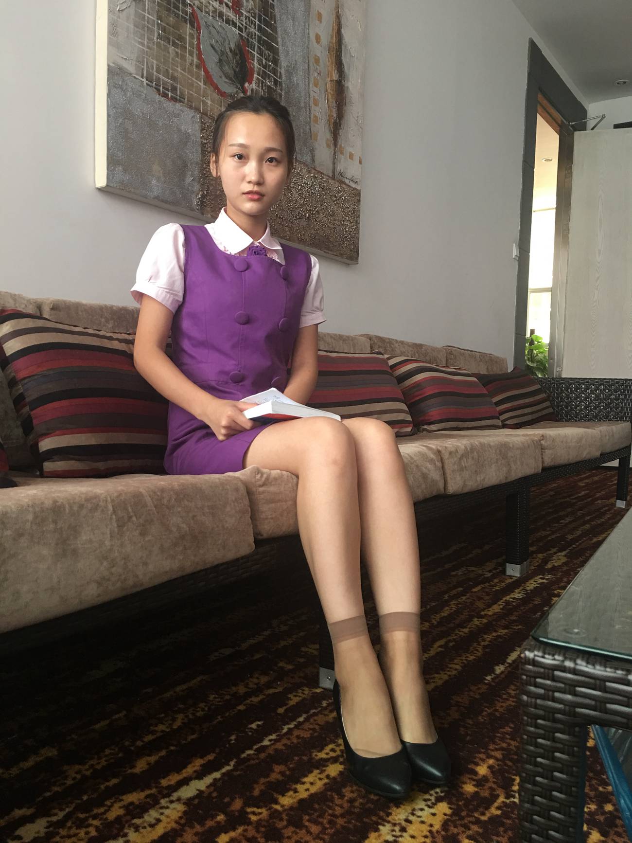 图片[36]-学妹校园寝室短丝系列014期 洁文[50P] – 速更版-美库