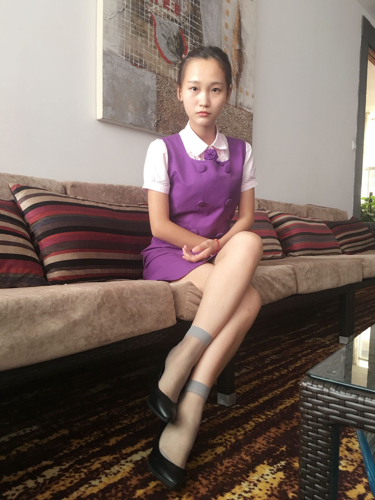 图片[38]-学妹校园寝室短丝系列014期 洁文[50P] – 速更版-美库