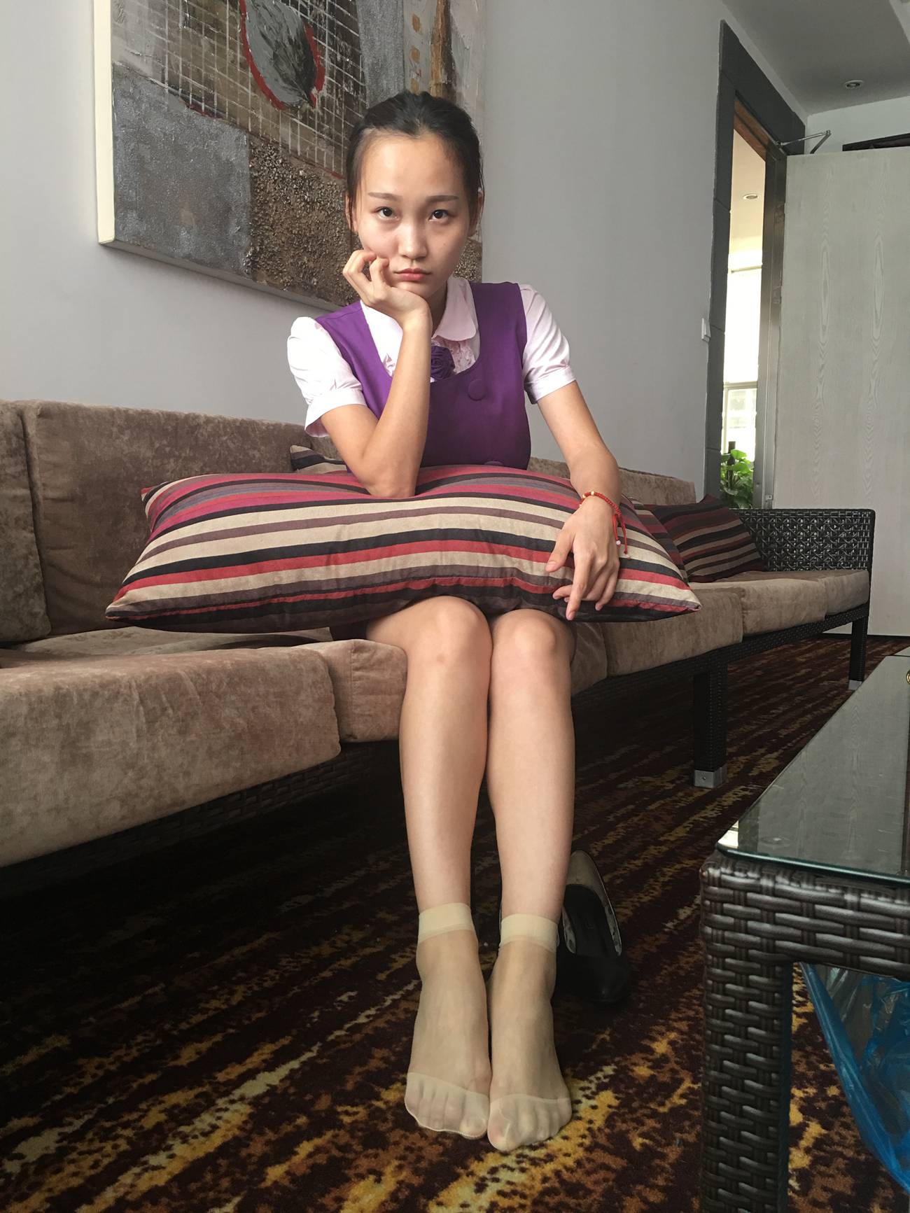 图片[41]-学妹校园寝室短丝系列014期 洁文[50P] – 速更版-美库