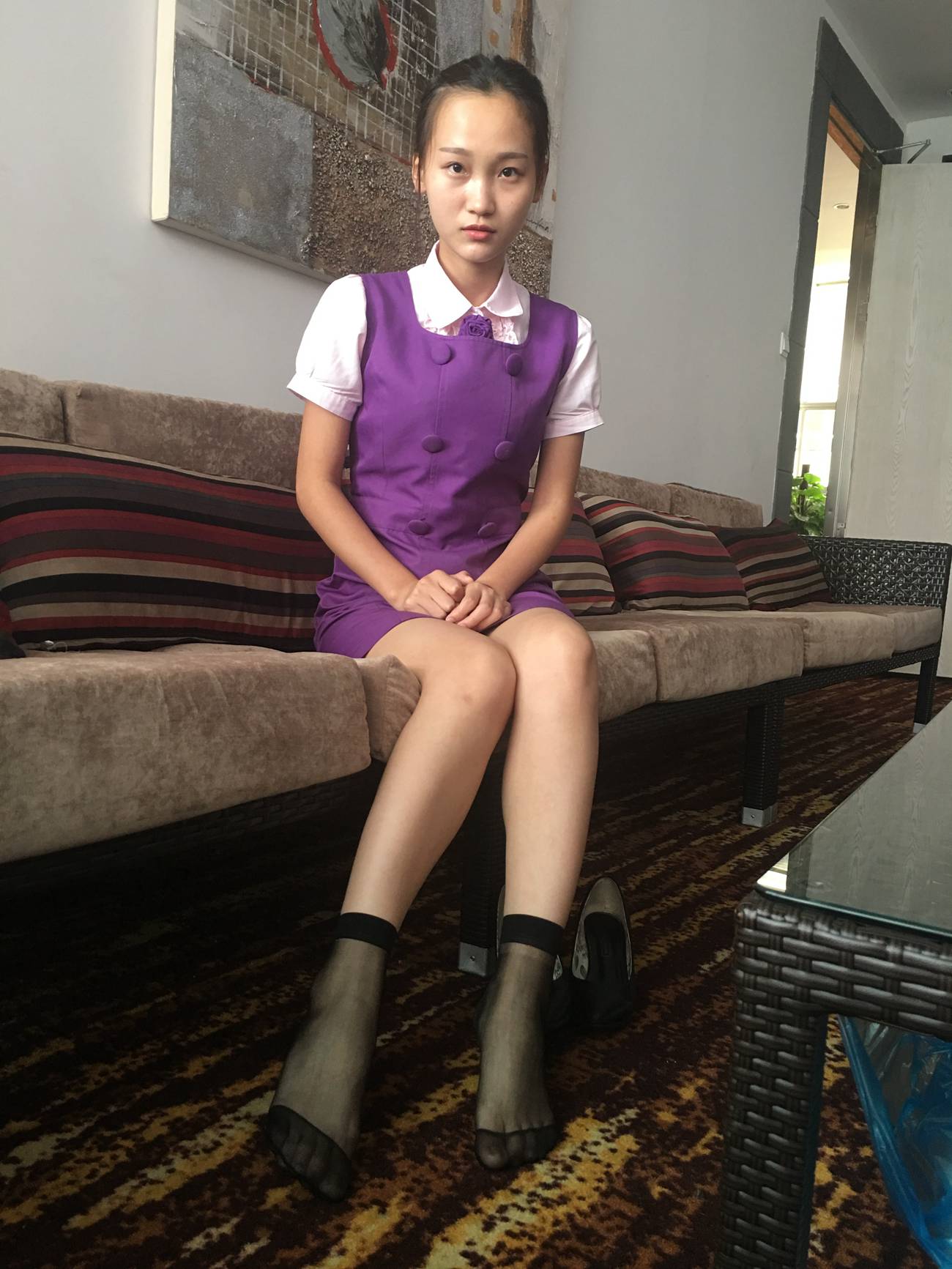 图片[44]-学妹校园寝室短丝系列014期 洁文[50P] – 速更版-美库