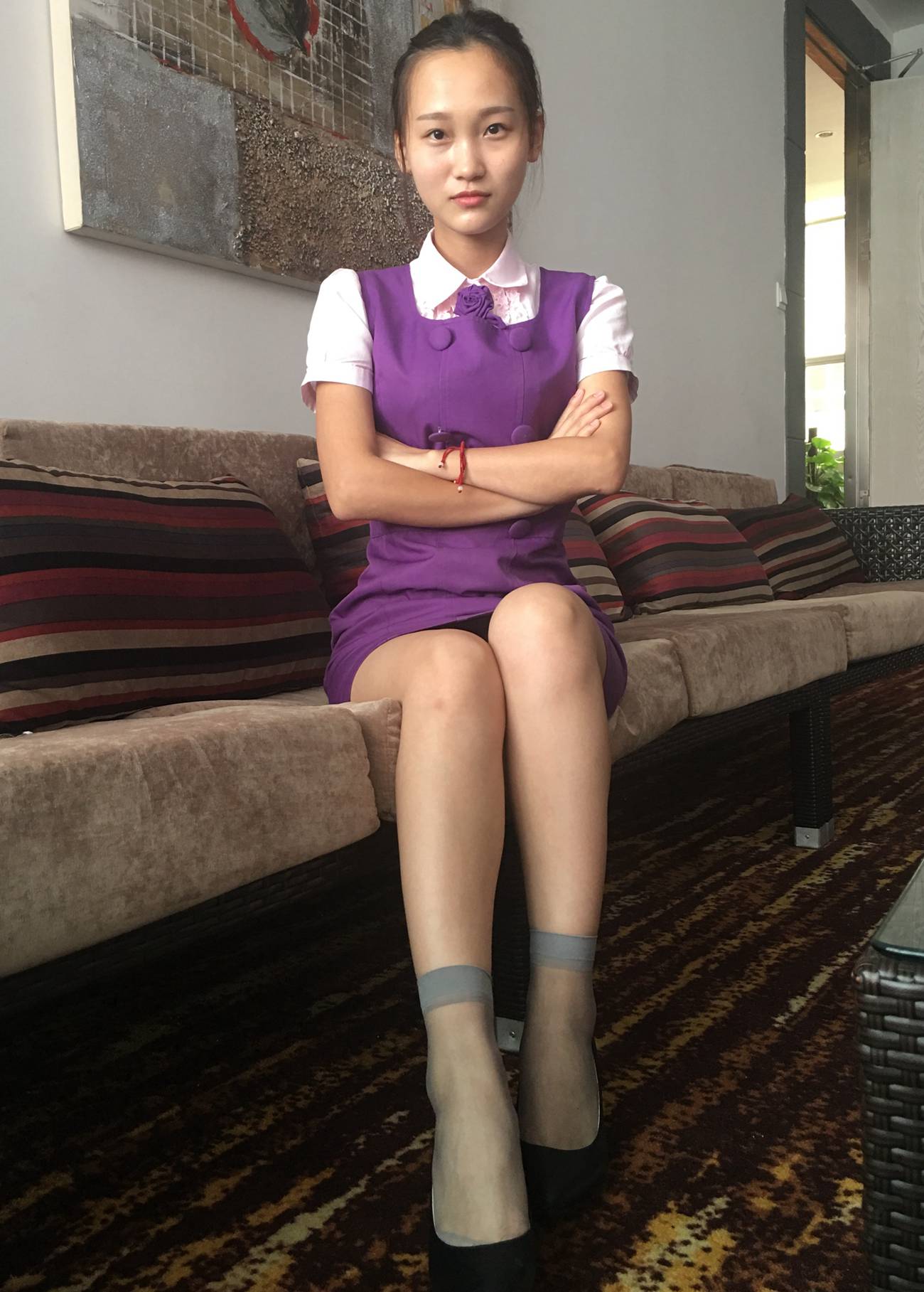 图片[47]-学妹校园寝室短丝系列014期 洁文[50P] – 速更版-美库