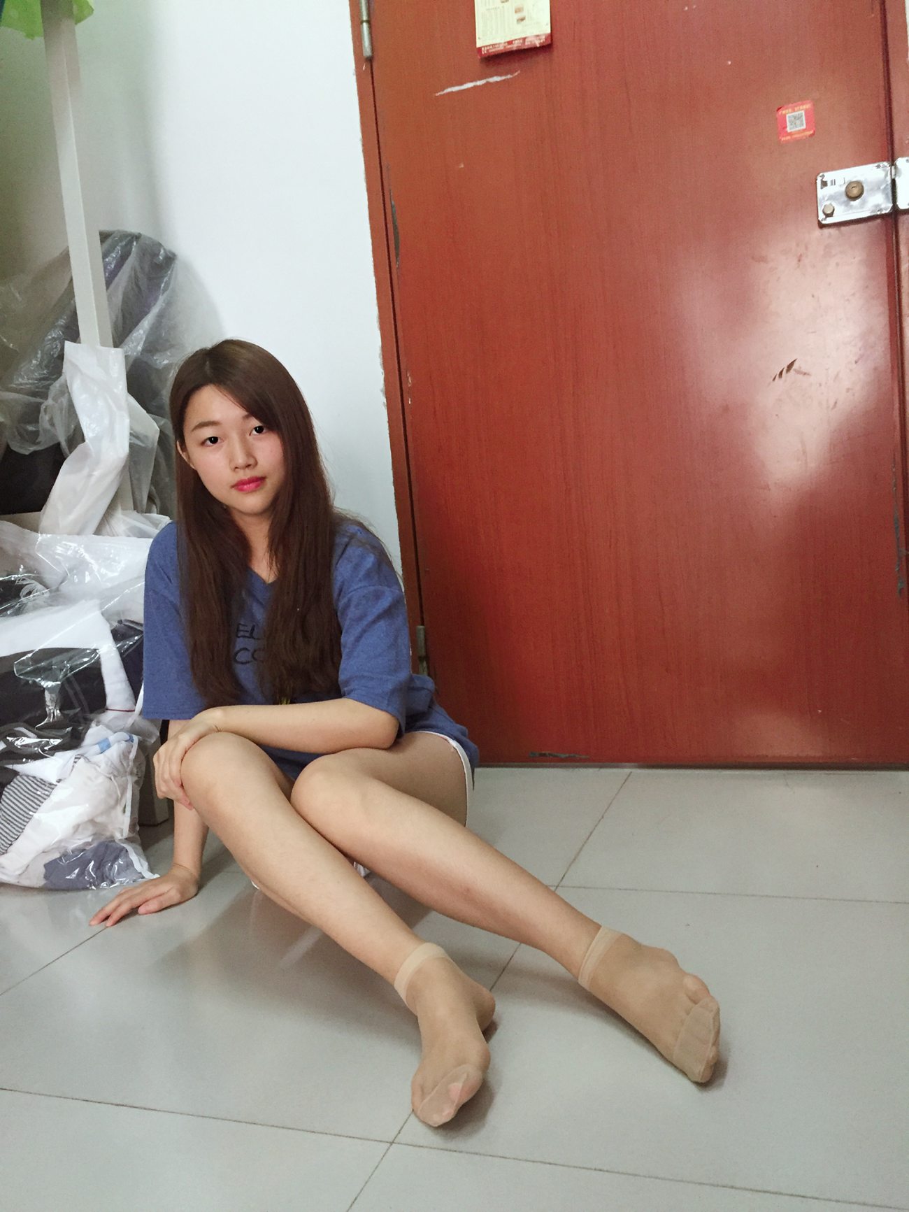 图片[17]-学妹校园寝室短丝系列015期 锦玲[61P] – 速更版-美库