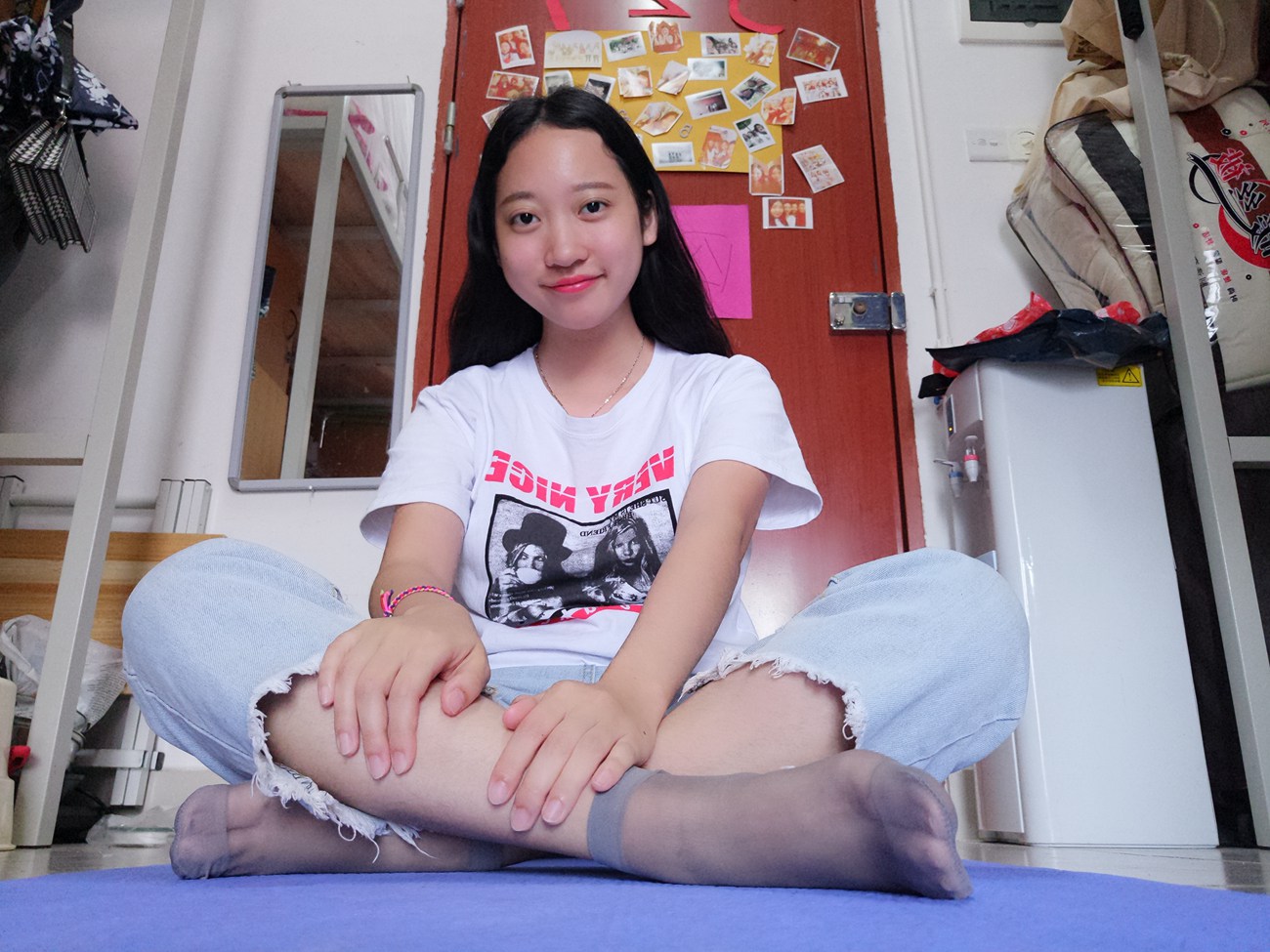 图片[61]-学妹校园寝室短丝系列015期 锦玲[61P] – 速更版-美库