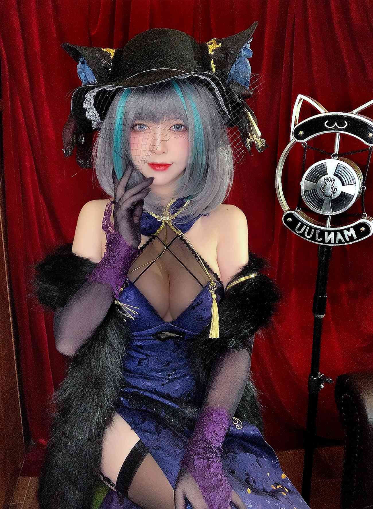 图片[10]-半半子 – 柴郡旗袍[64P] – 速更版-美库