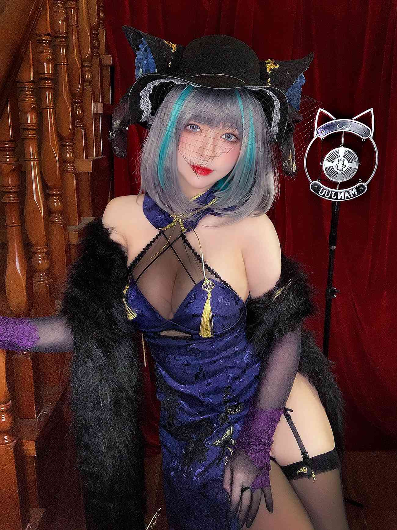 图片[17]-半半子 – 柴郡旗袍[64P] – 速更版-美库