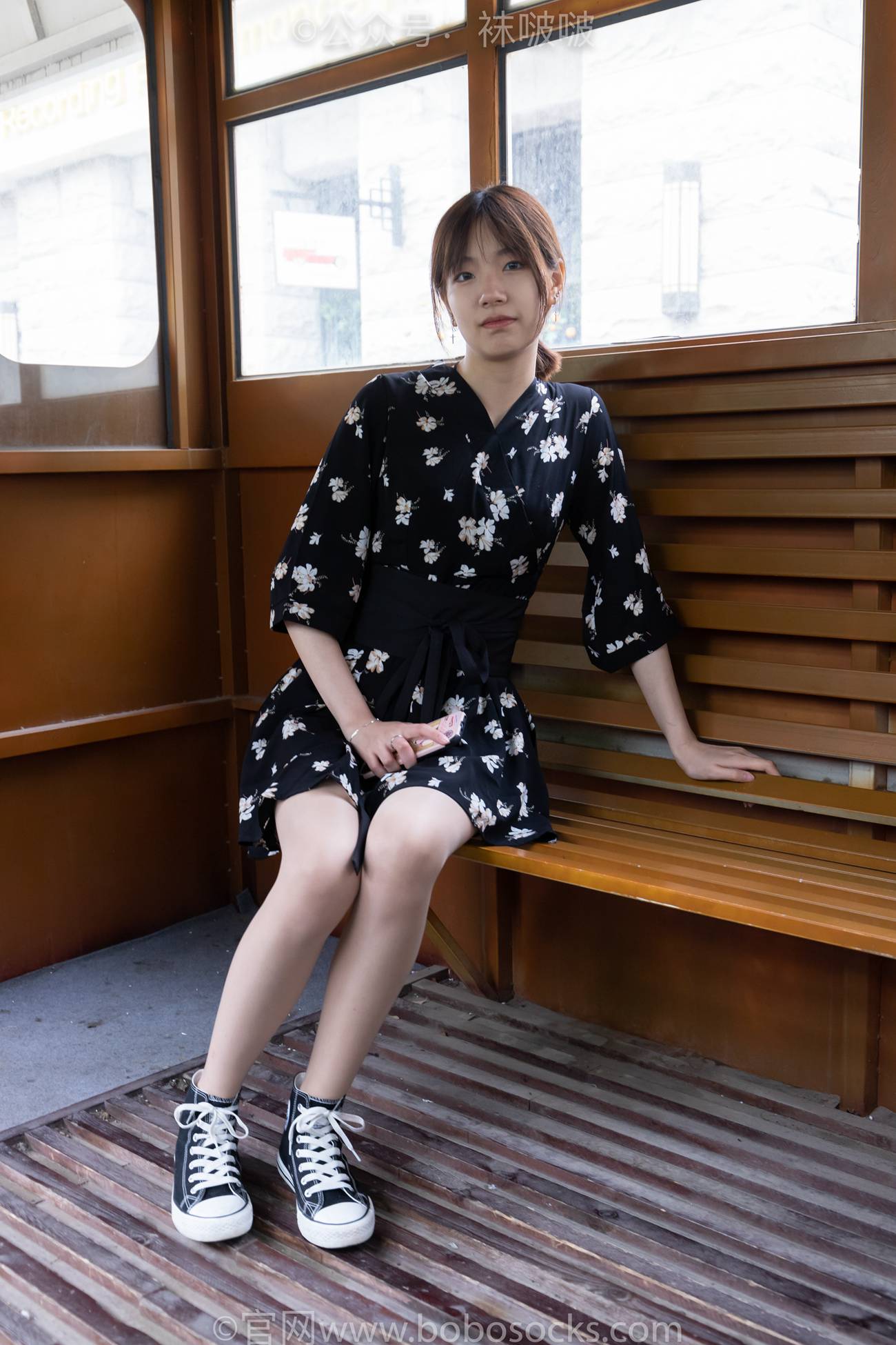 图片[13]-[BoBoSocks袜啵啵]NO.013 小甜豆-匡威帆布鞋、浅灰色短棉袜、肉丝[132P] – 速更版-美库