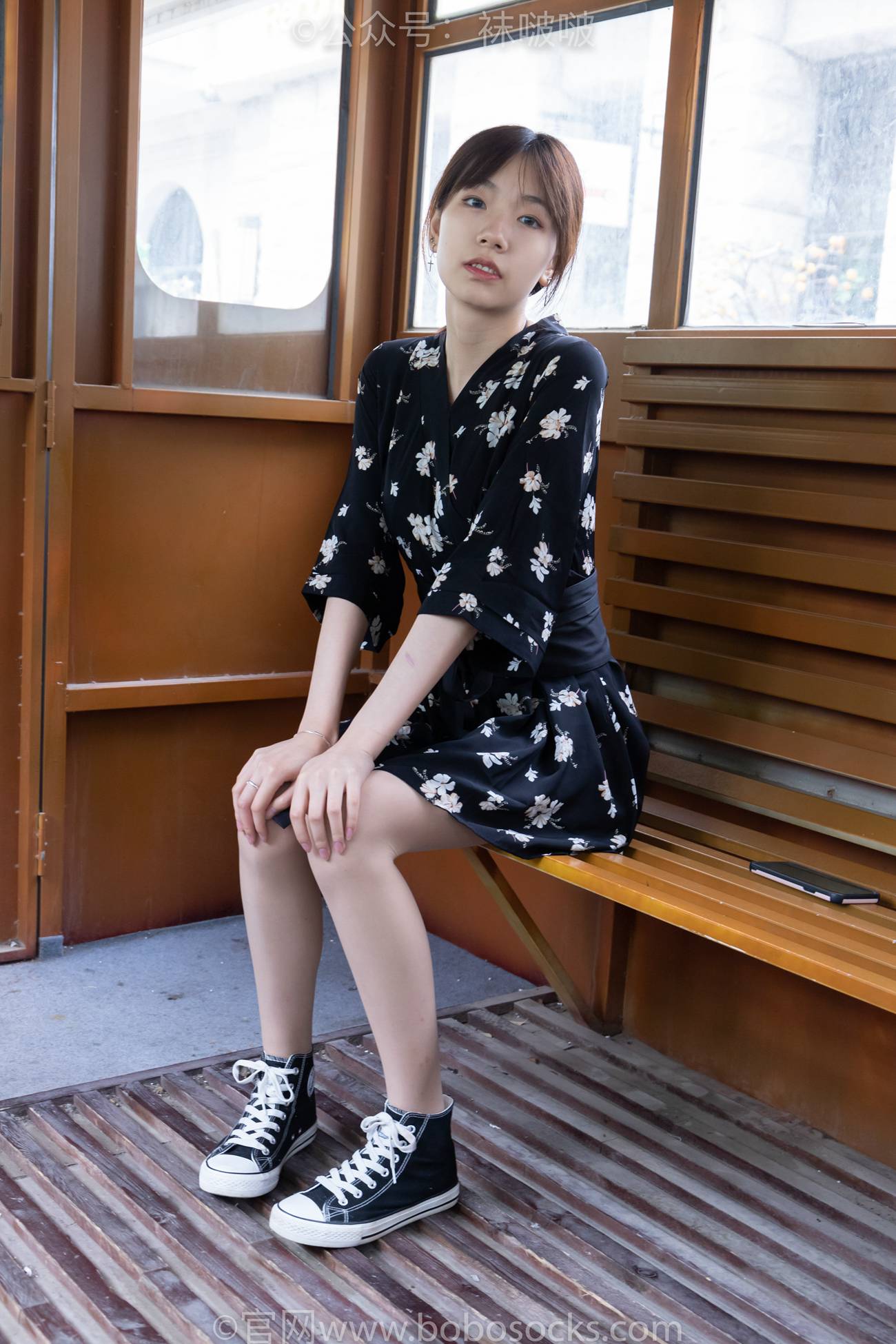 图片[15]-[BoBoSocks袜啵啵]NO.013 小甜豆-匡威帆布鞋、浅灰色短棉袜、肉丝[132P] – 速更版-美库