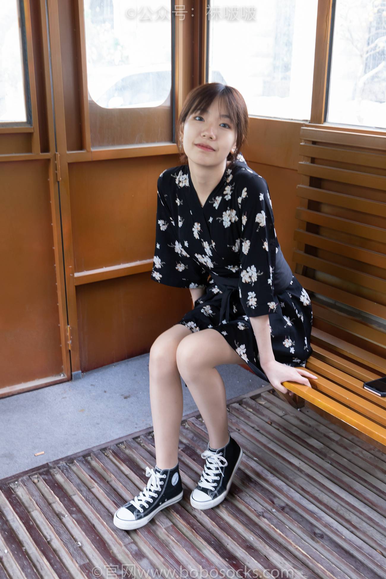 图片[19]-[BoBoSocks袜啵啵]NO.013 小甜豆-匡威帆布鞋、浅灰色短棉袜、肉丝[132P] – 速更版-美库