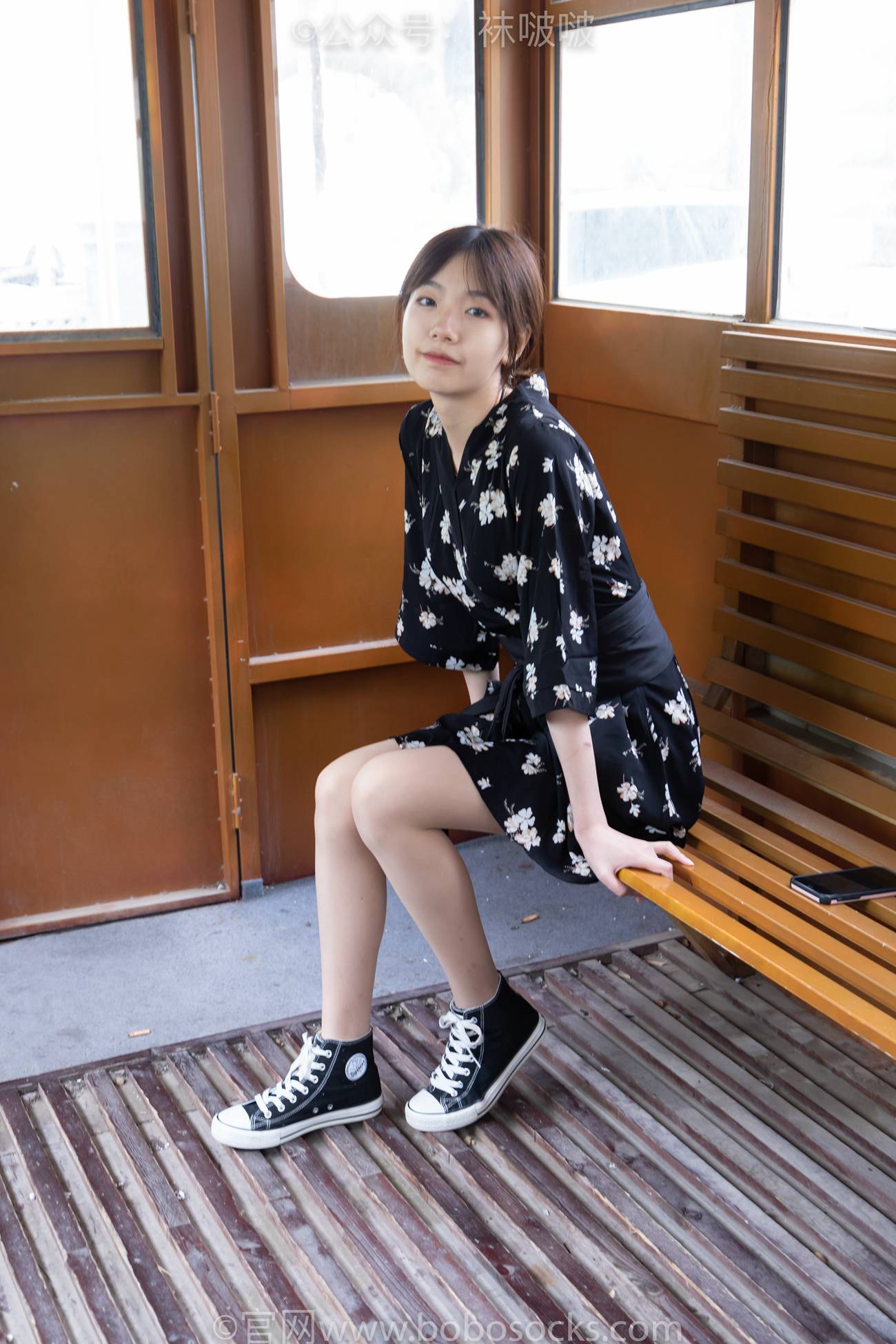 图片[21]-[BoBoSocks袜啵啵]NO.013 小甜豆-匡威帆布鞋、浅灰色短棉袜、肉丝[132P] – 速更版-美库