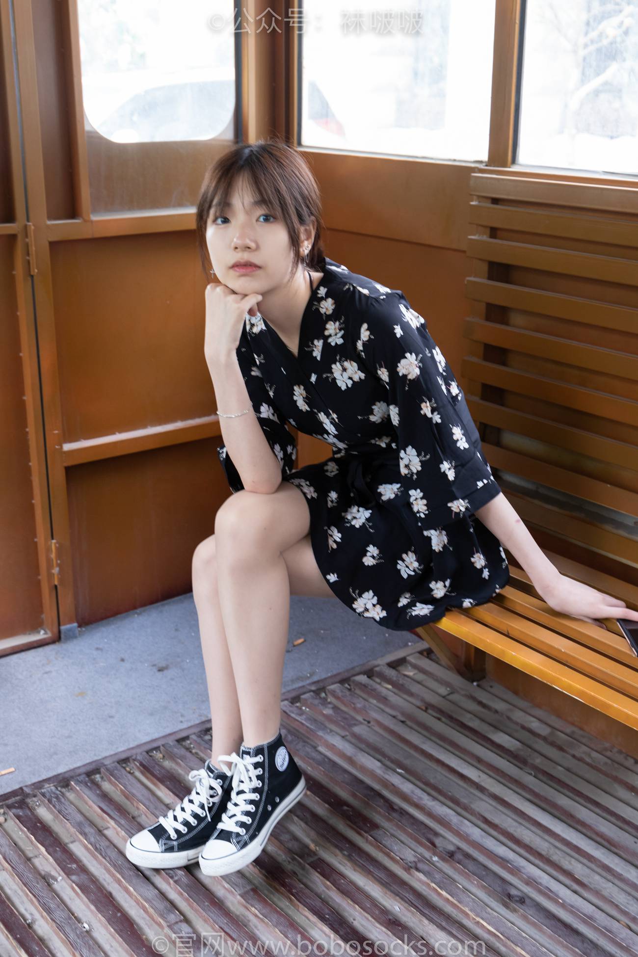 图片[27]-[BoBoSocks袜啵啵]NO.013 小甜豆-匡威帆布鞋、浅灰色短棉袜、肉丝[132P] – 速更版-美库