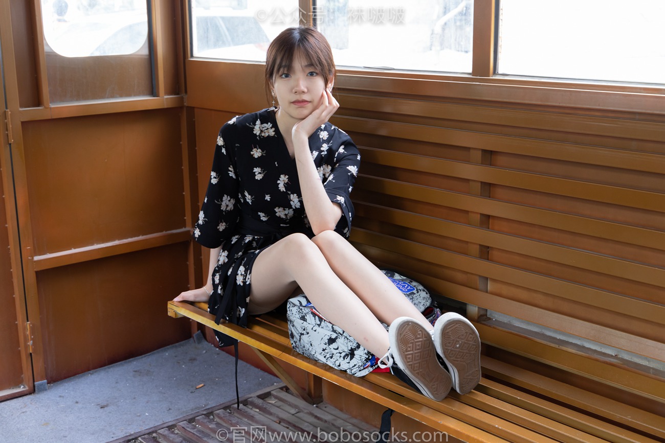 图片[32]-[BoBoSocks袜啵啵]NO.013 小甜豆-匡威帆布鞋、浅灰色短棉袜、肉丝[132P] – 速更版-美库