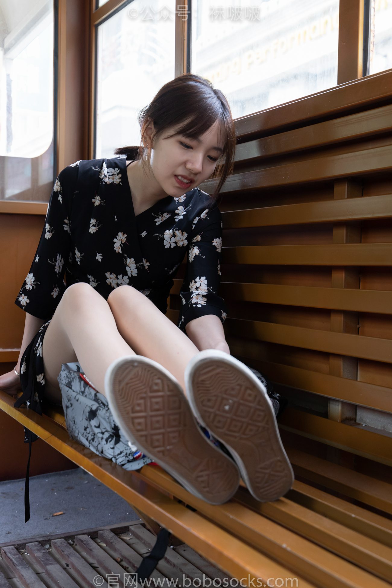 图片[34]-[BoBoSocks袜啵啵]NO.013 小甜豆-匡威帆布鞋、浅灰色短棉袜、肉丝[132P] – 速更版-美库