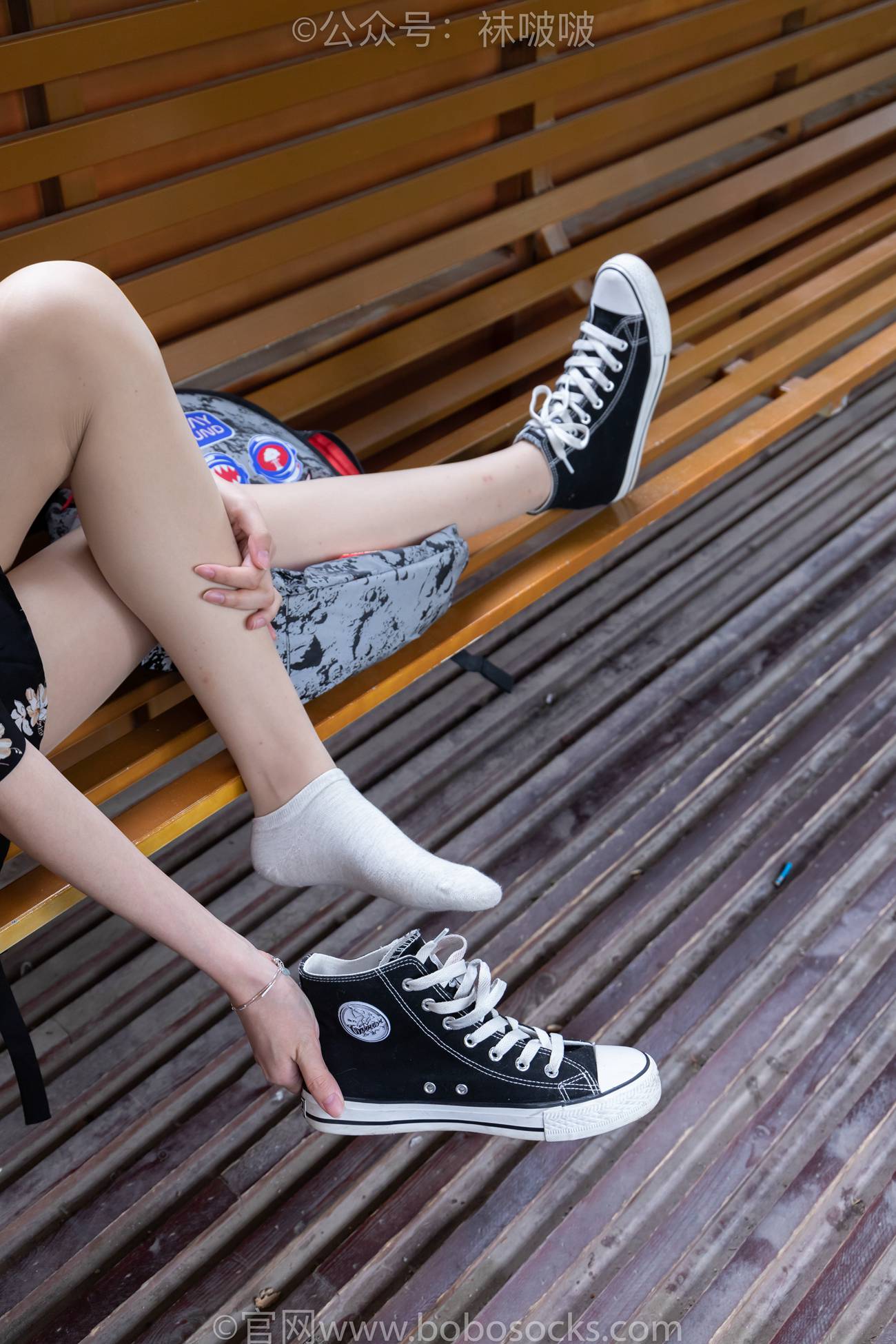 图片[47]-[BoBoSocks袜啵啵]NO.013 小甜豆-匡威帆布鞋、浅灰色短棉袜、肉丝[132P] – 速更版-美库