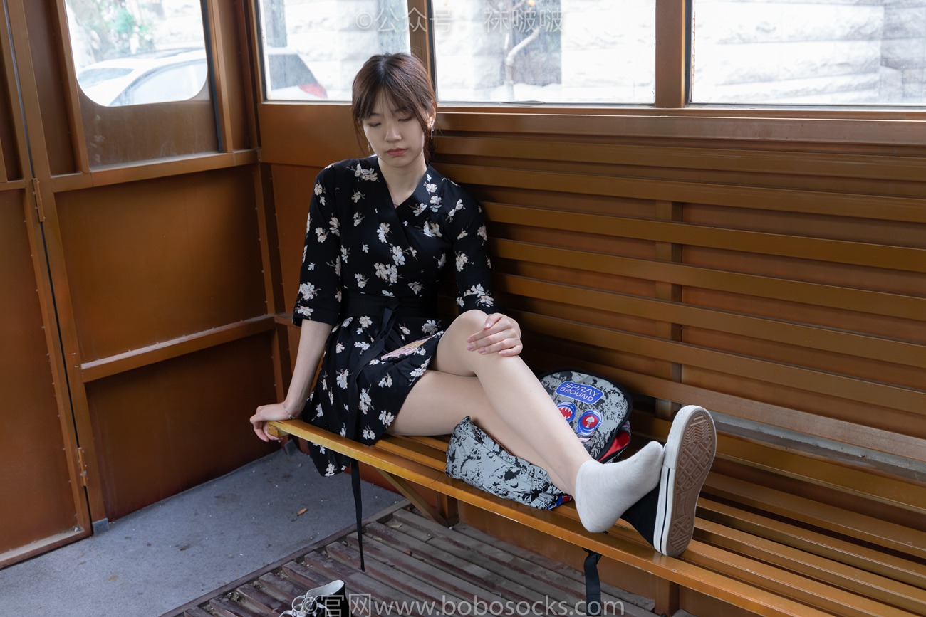 图片[54]-[BoBoSocks袜啵啵]NO.013 小甜豆-匡威帆布鞋、浅灰色短棉袜、肉丝[132P] – 速更版-美库