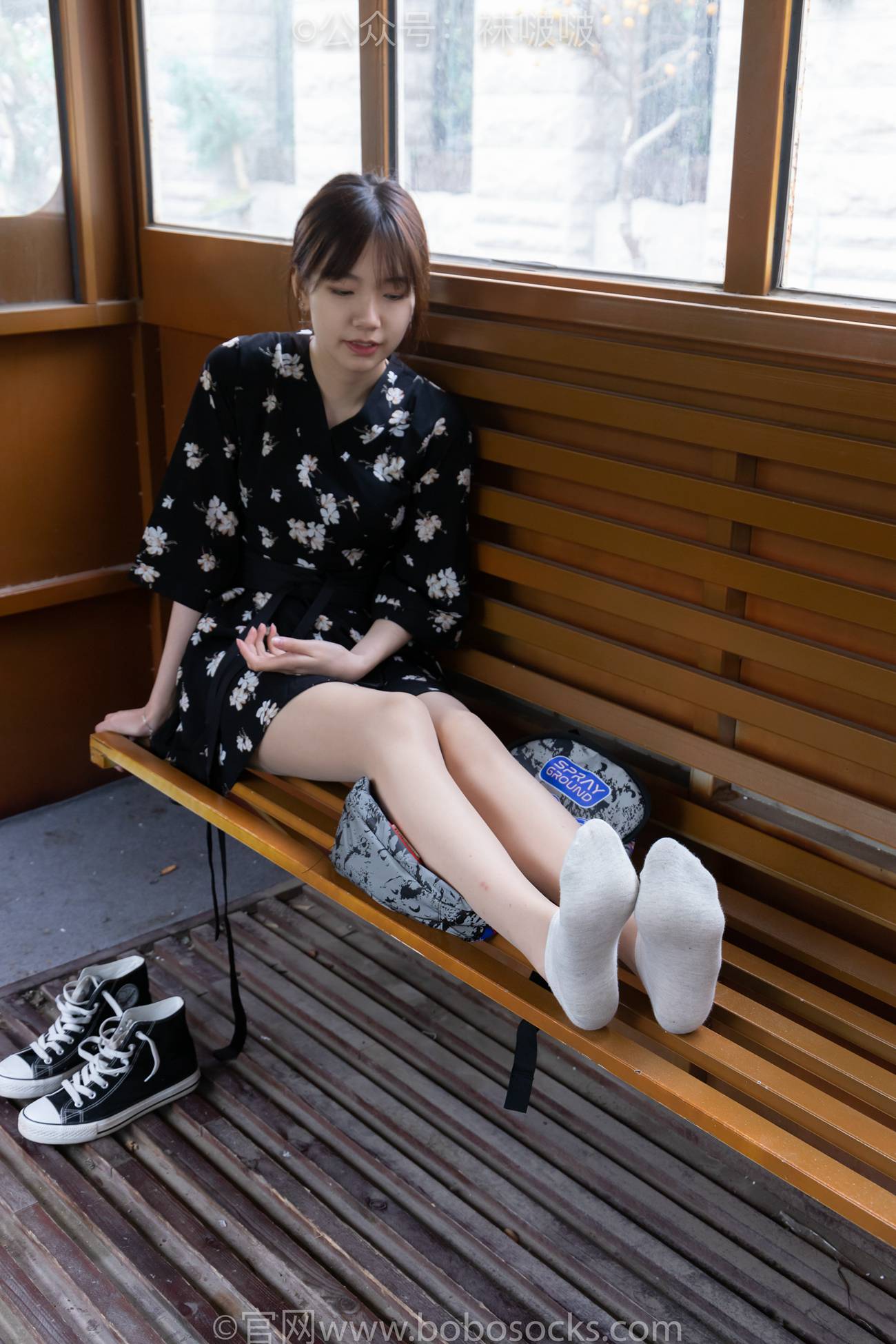 图片[75]-[BoBoSocks袜啵啵]NO.013 小甜豆-匡威帆布鞋、浅灰色短棉袜、肉丝[132P] – 速更版-美库