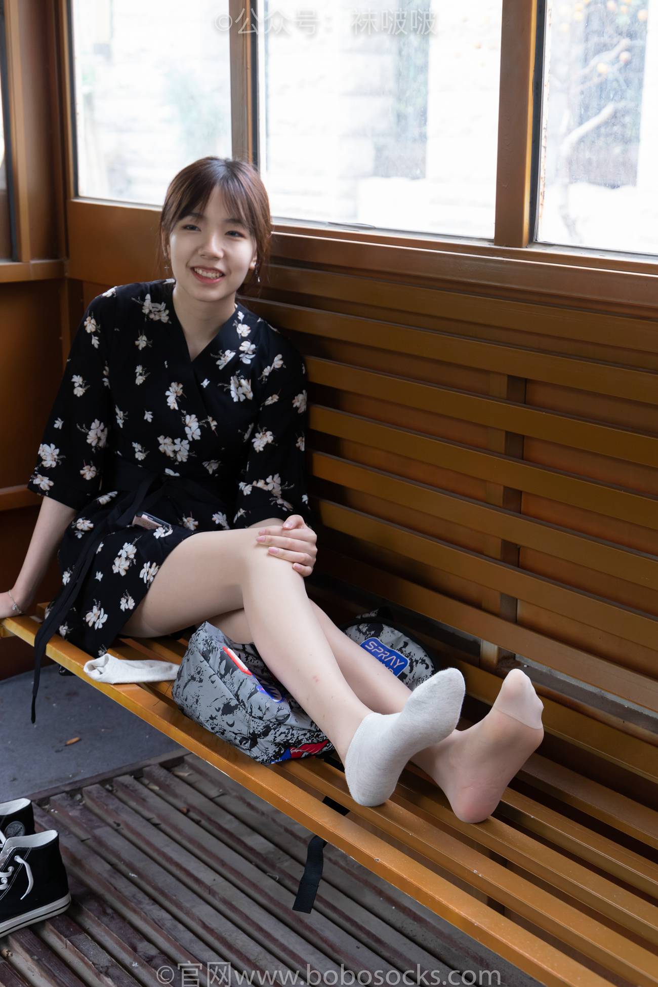 图片[89]-[BoBoSocks袜啵啵]NO.013 小甜豆-匡威帆布鞋、浅灰色短棉袜、肉丝[132P] – 速更版-美库