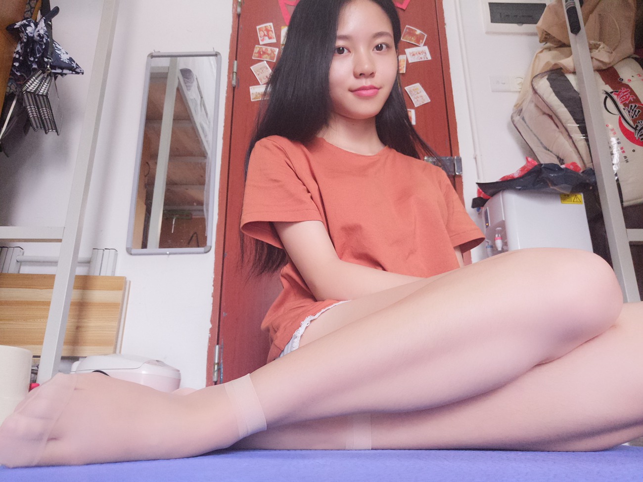 图片[22]-学妹校园寝室短丝系列017期 静静[60P] – 速更版-美库