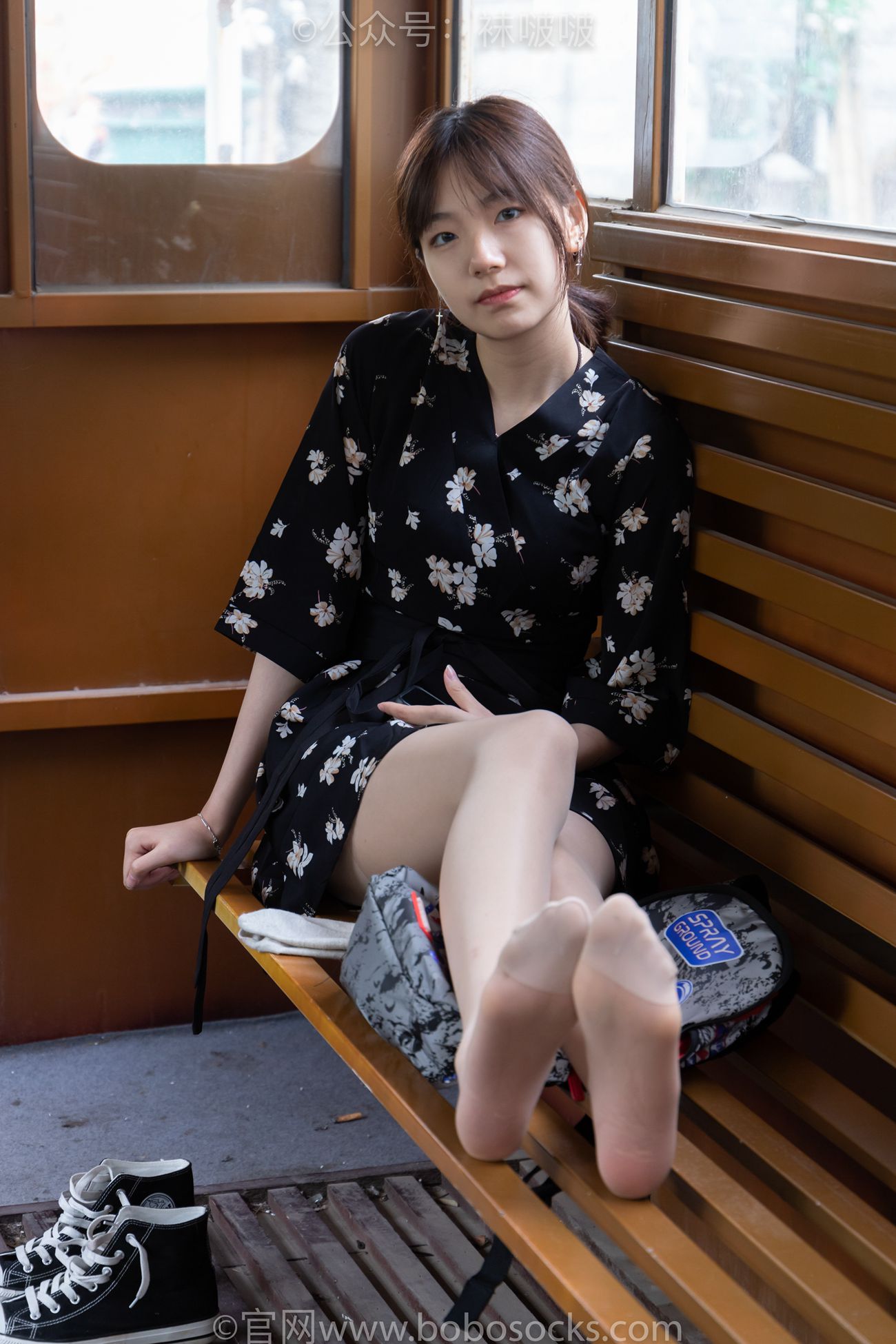 图片[108]-[BoBoSocks袜啵啵]NO.013 小甜豆-匡威帆布鞋、浅灰色短棉袜、肉丝[132P] – 速更版-美库