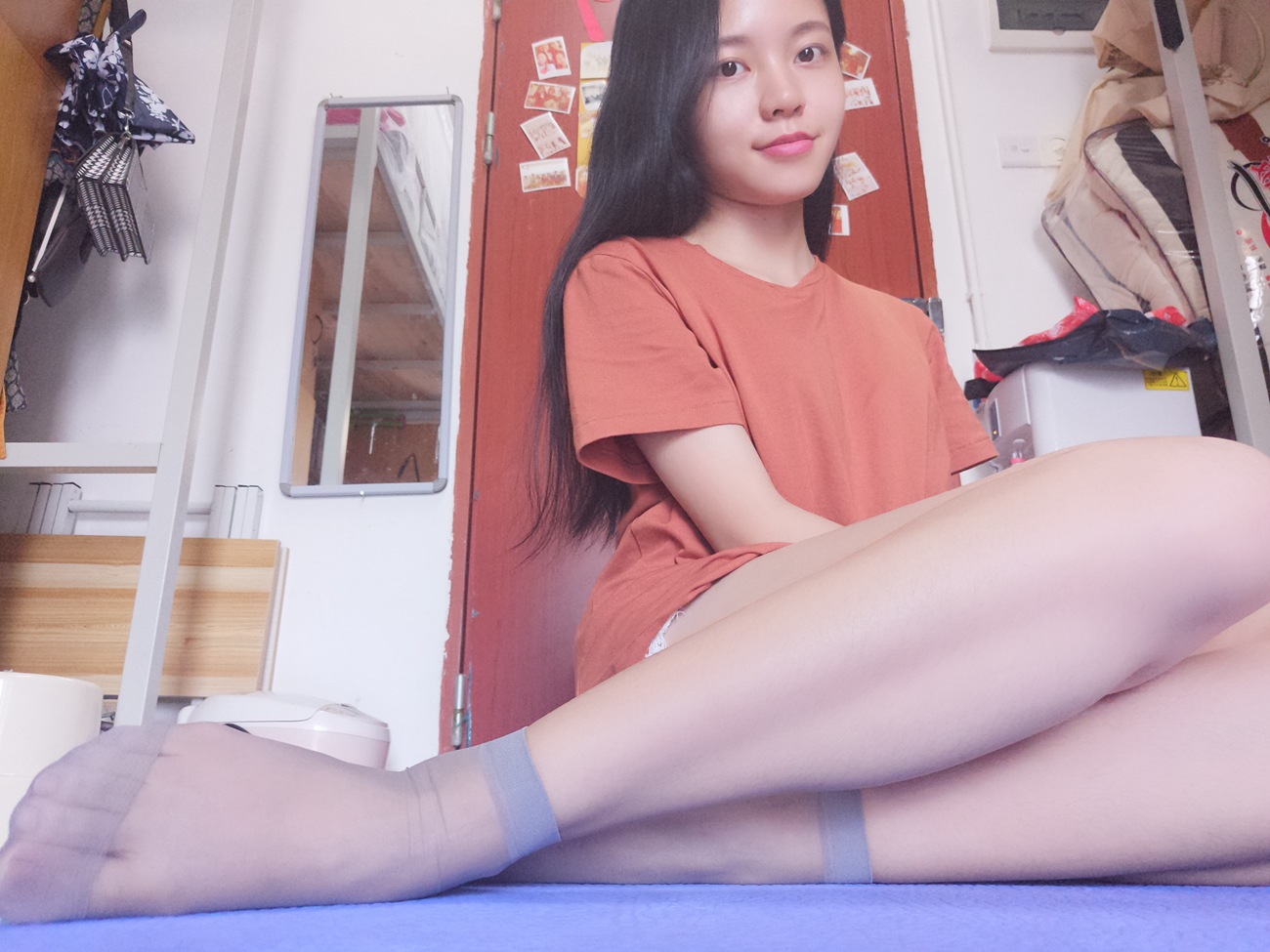 图片[33]-学妹校园寝室短丝系列017期 静静[60P] – 速更版-美库