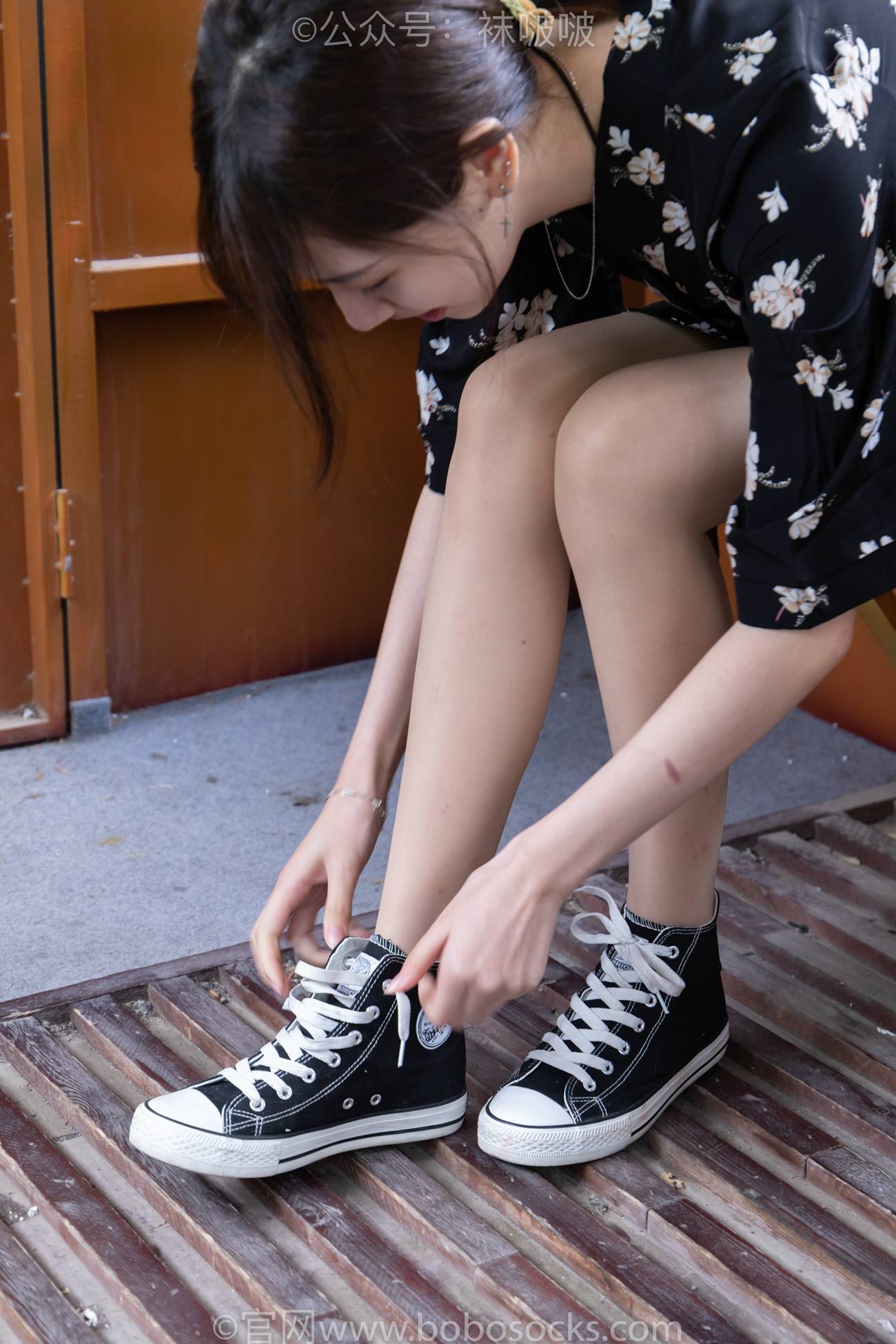 图片[125]-[BoBoSocks袜啵啵]NO.013 小甜豆-匡威帆布鞋、浅灰色短棉袜、肉丝[132P] – 速更版-美库