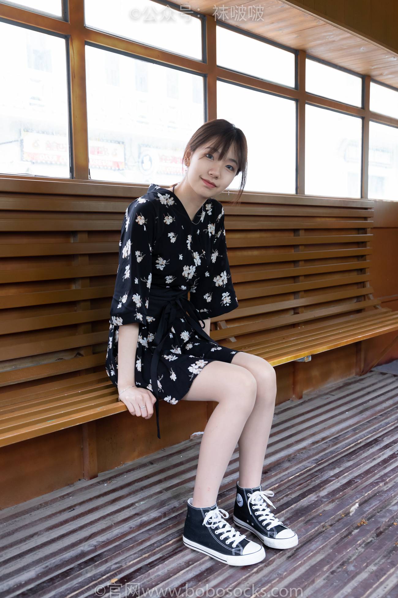 图片[130]-[BoBoSocks袜啵啵]NO.013 小甜豆-匡威帆布鞋、浅灰色短棉袜、肉丝[132P] – 速更版-美库