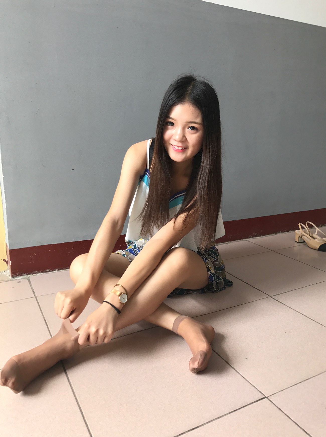 图片[11]-学妹校园寝室短丝系列018期 李欢[112P] – 速更版-美库