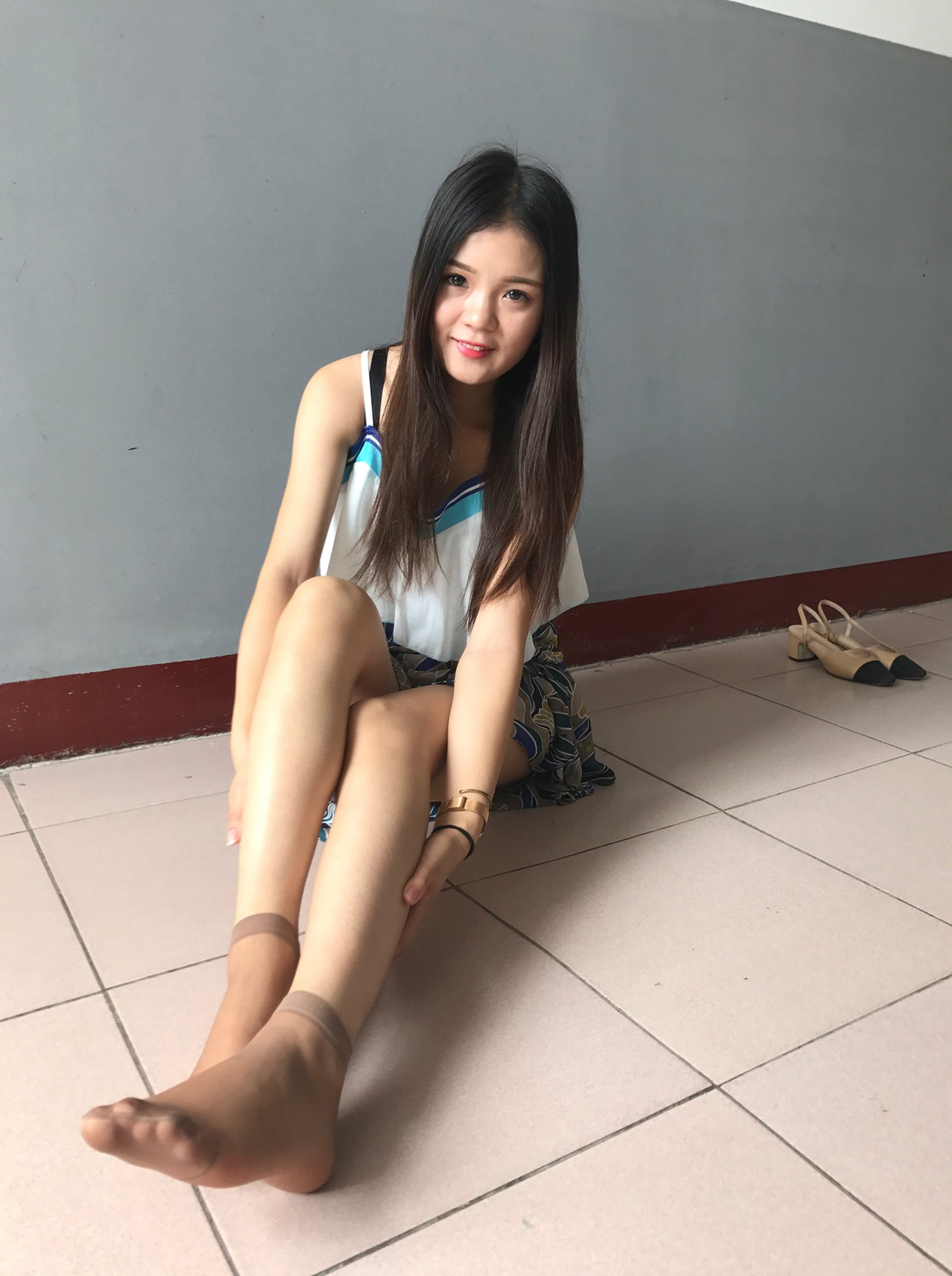 图片[23]-学妹校园寝室短丝系列018期 李欢[112P] – 速更版-美库