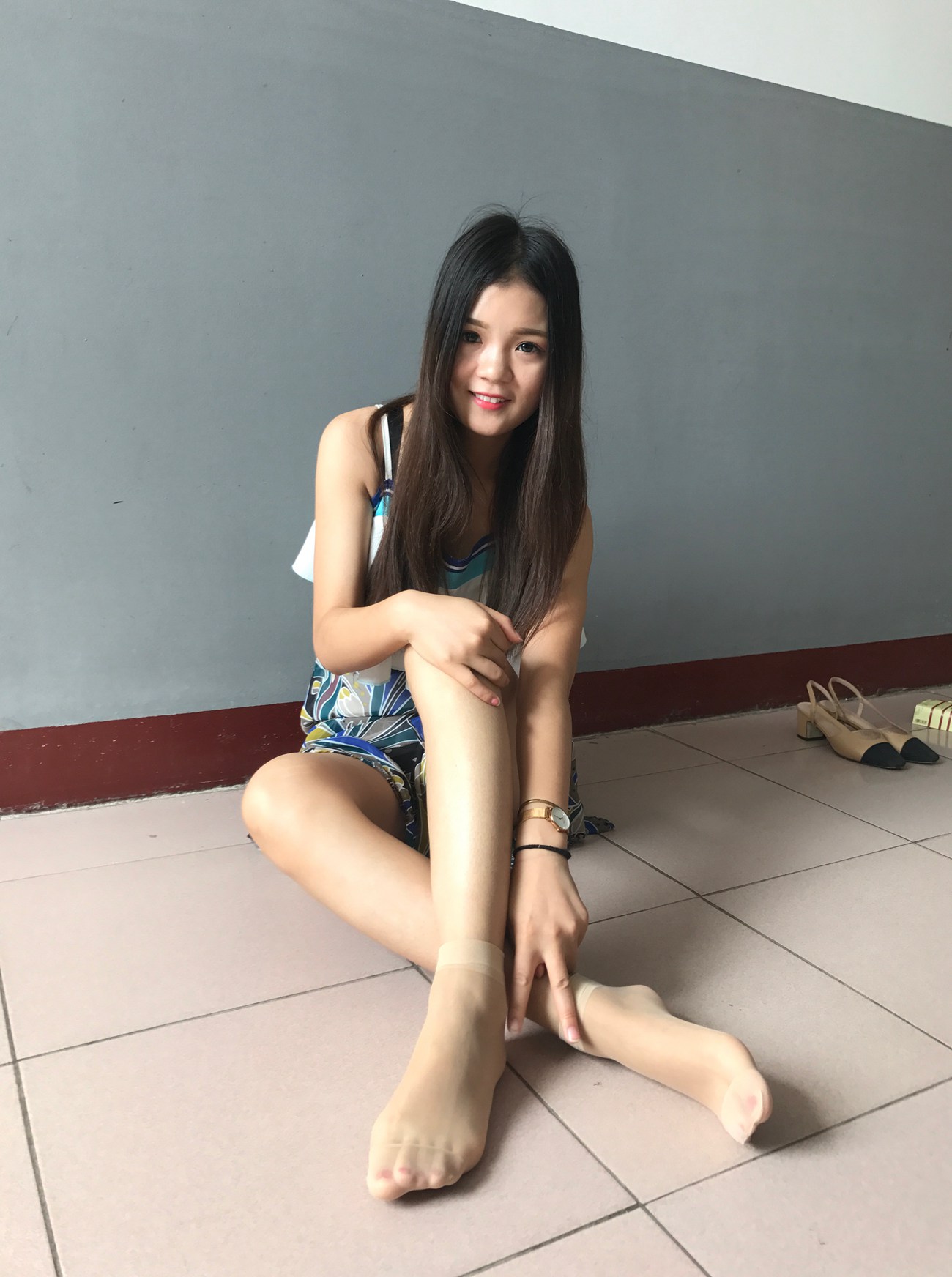 图片[74]-学妹校园寝室短丝系列018期 李欢[112P] – 速更版-美库