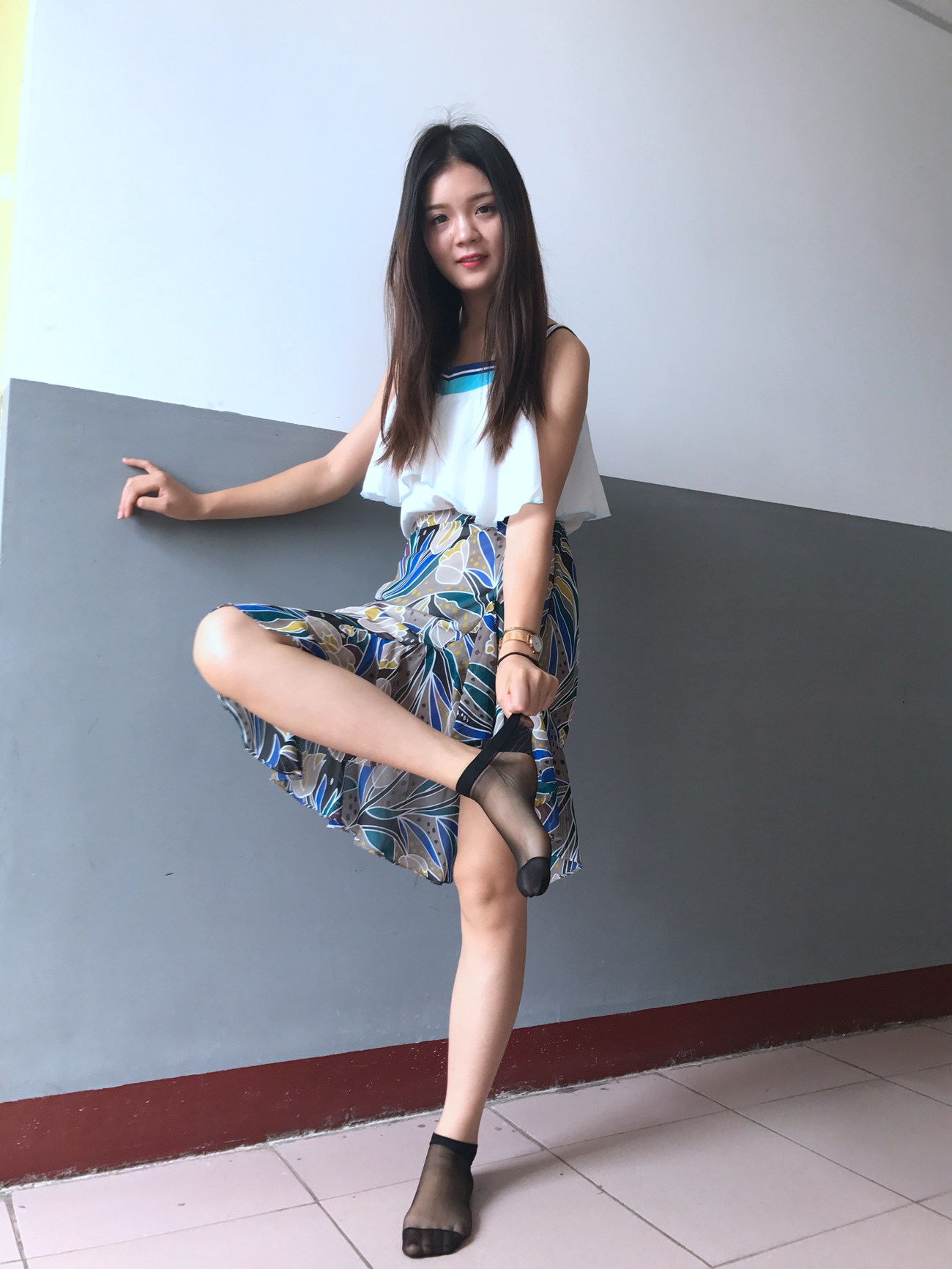 图片[76]-学妹校园寝室短丝系列018期 李欢[112P] – 速更版-美库