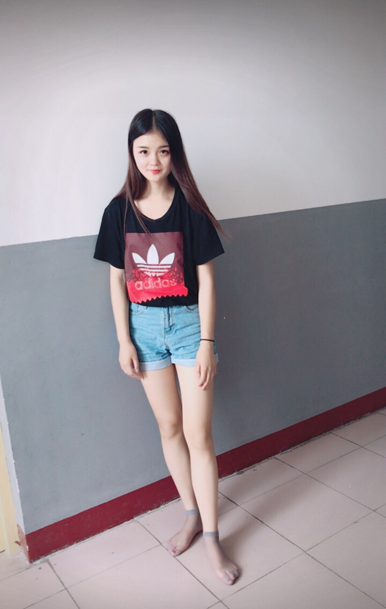 图片[112]-学妹校园寝室短丝系列018期 李欢[112P] – 速更版-美库